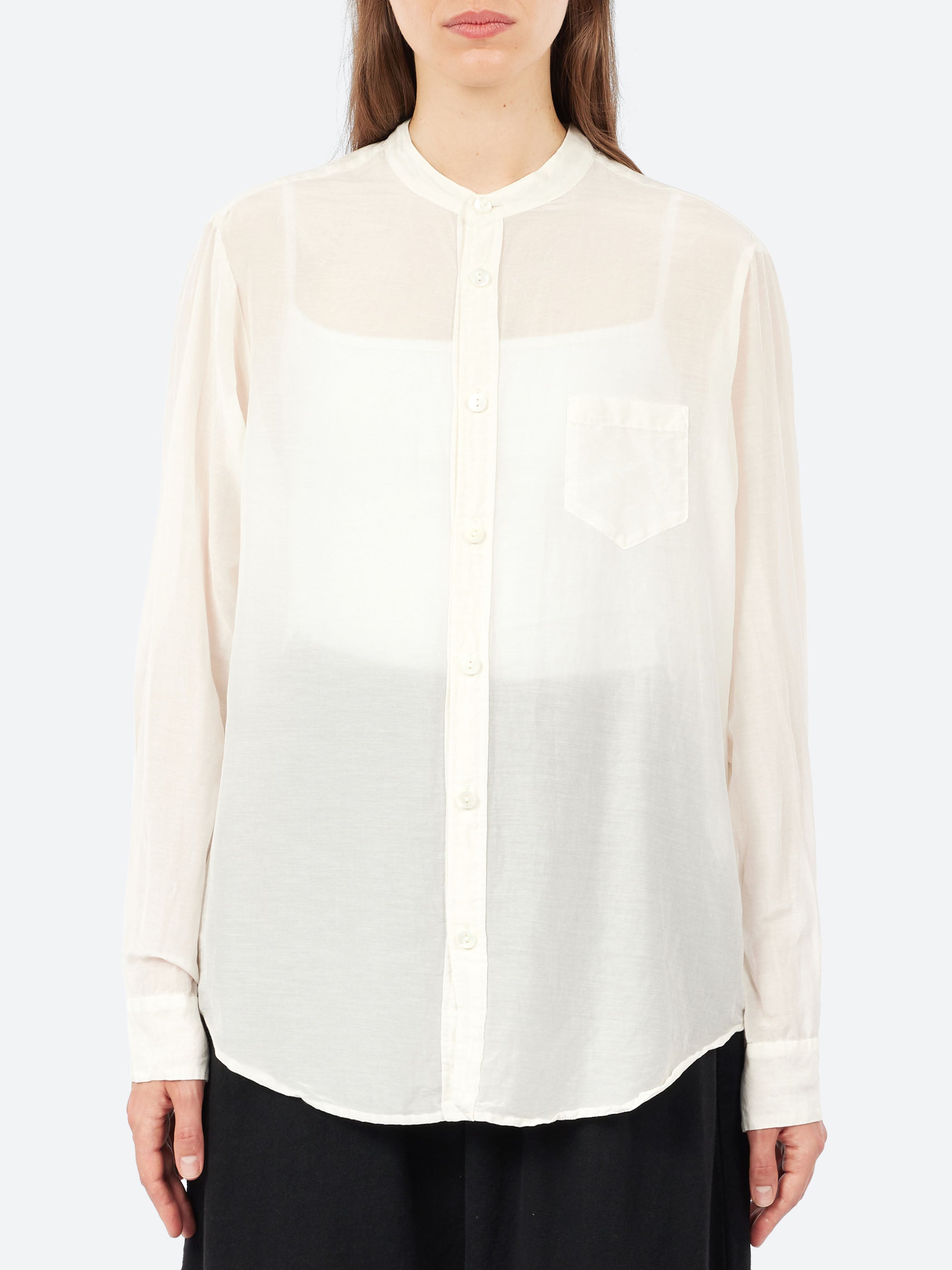 Lawn Band Collar Shirt