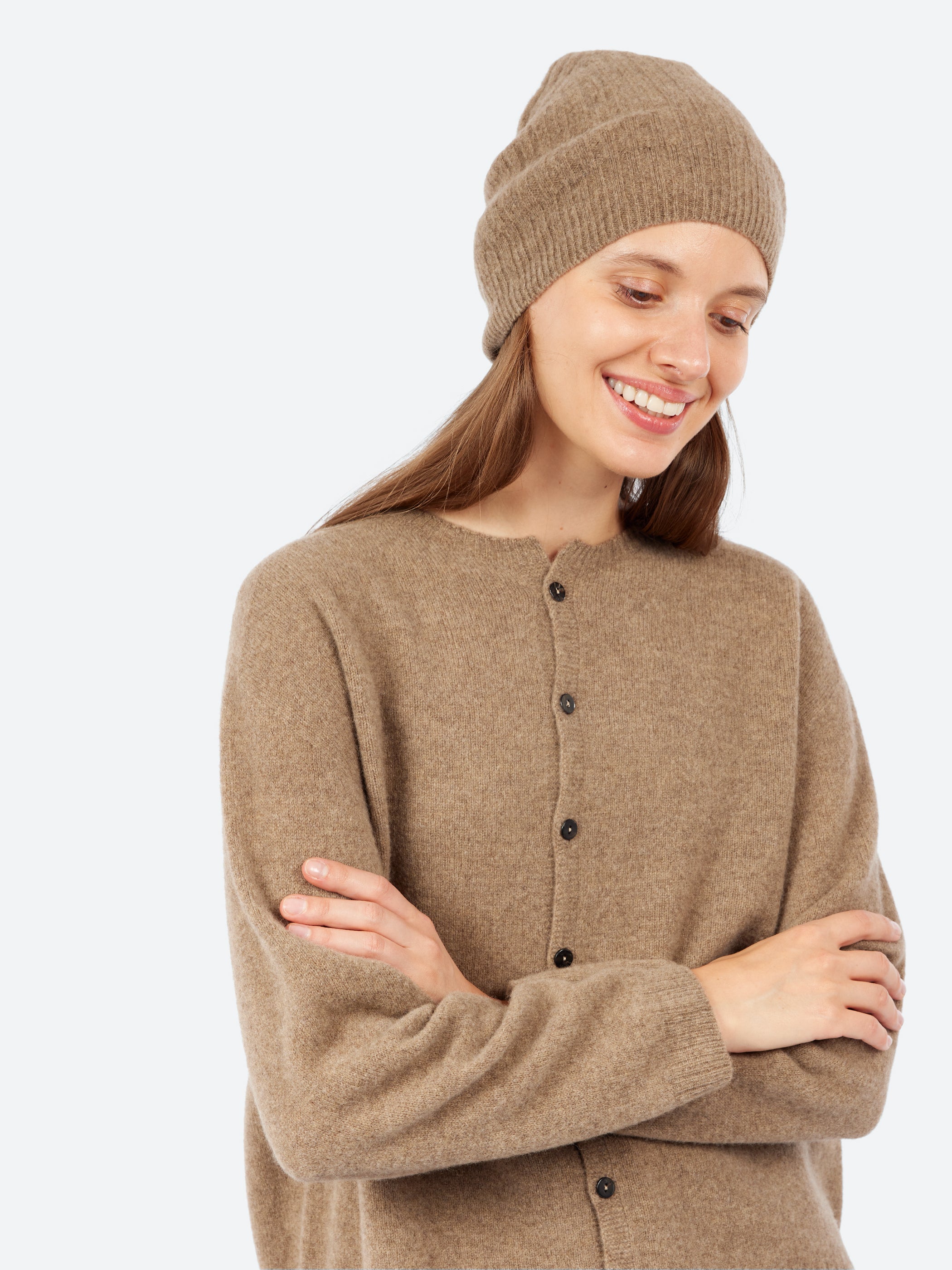 Wool Ribbed Beanie