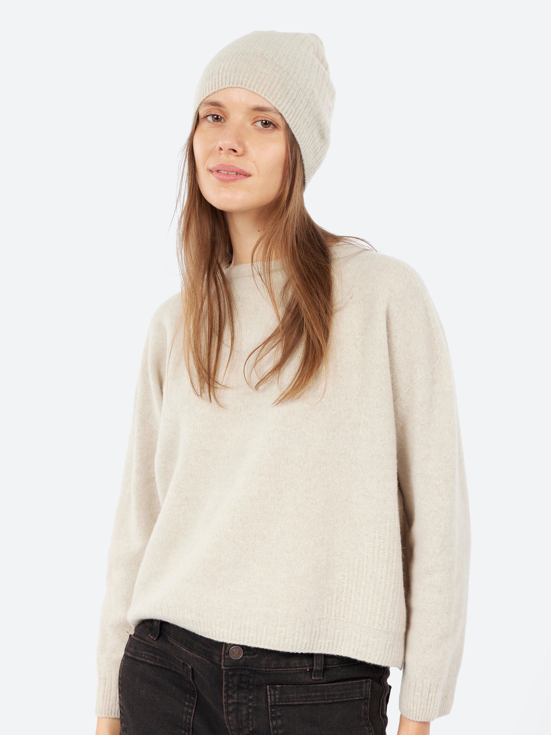 Wool Ribbed Beanie