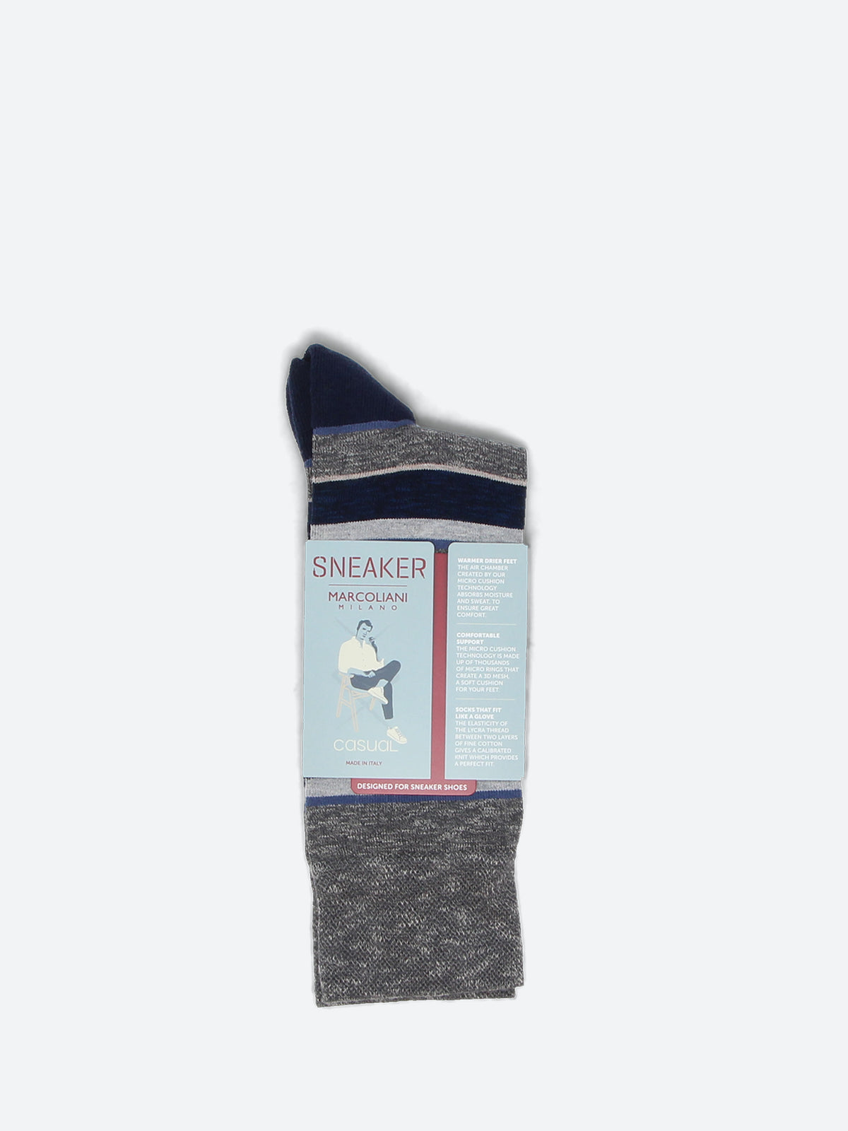 Como Stripe Midcalf Sock