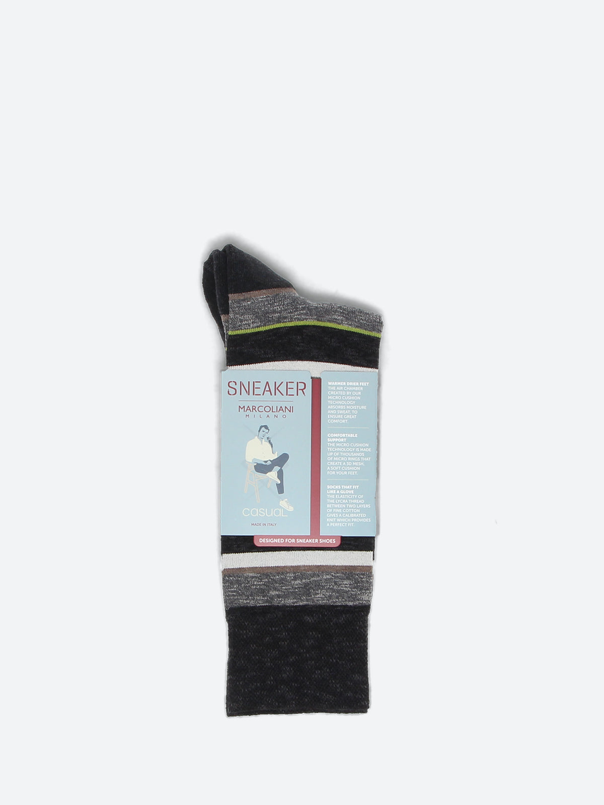 Como Stripe Midcalf Sock