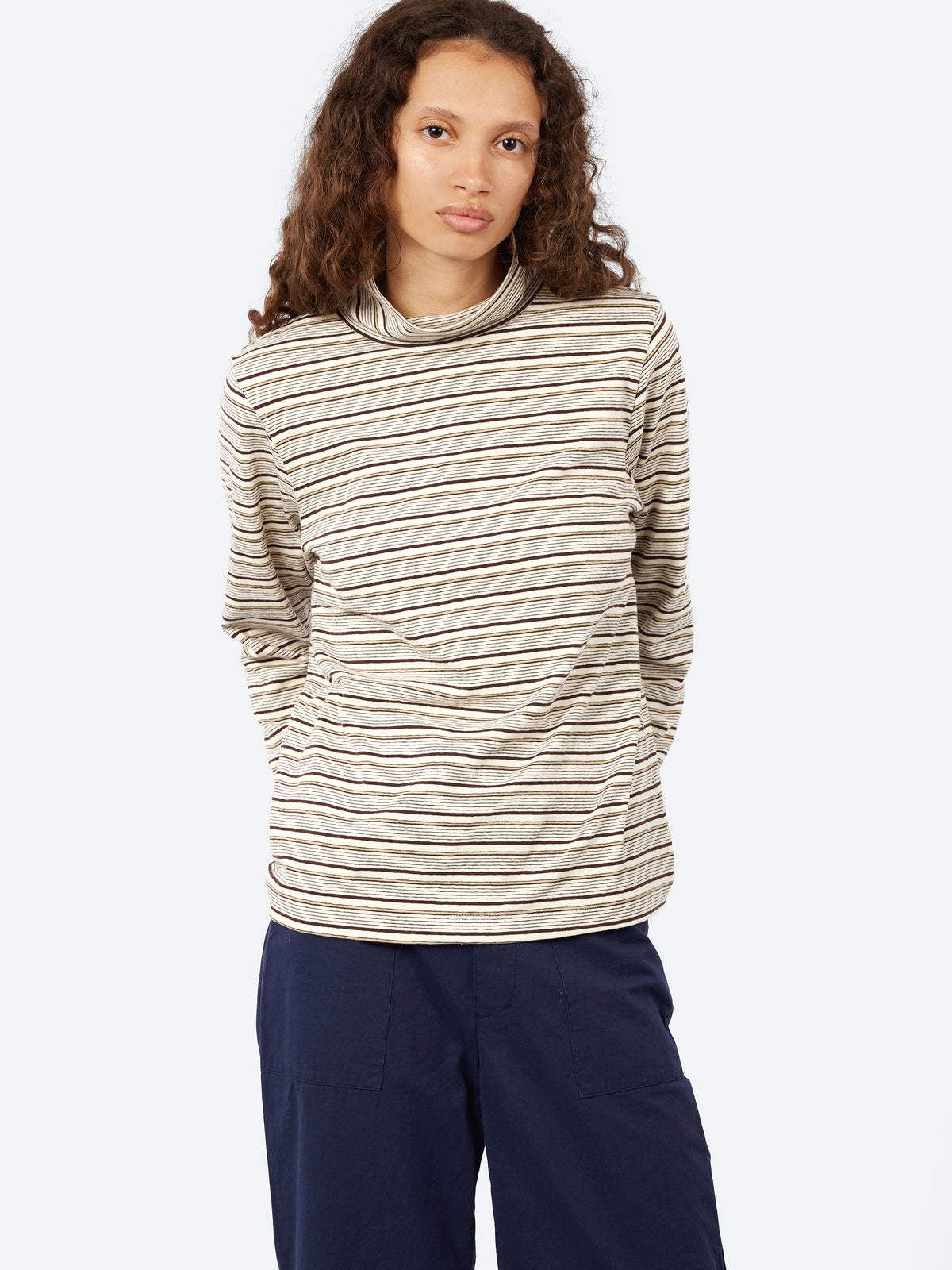 Multi Stripe Turtleneck