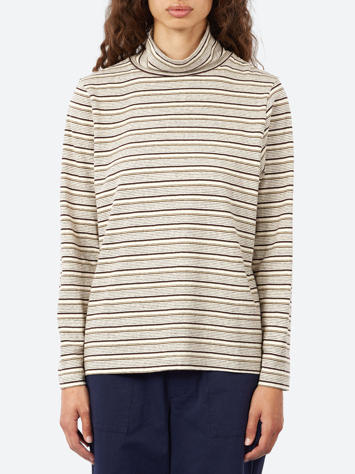 Multi Stripe Turtleneck