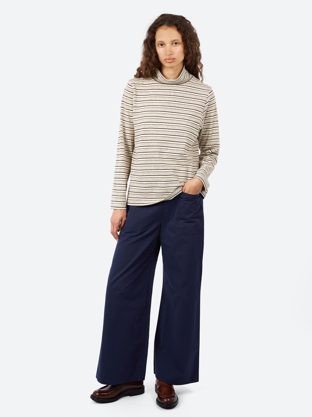 Multi Stripe Turtleneck