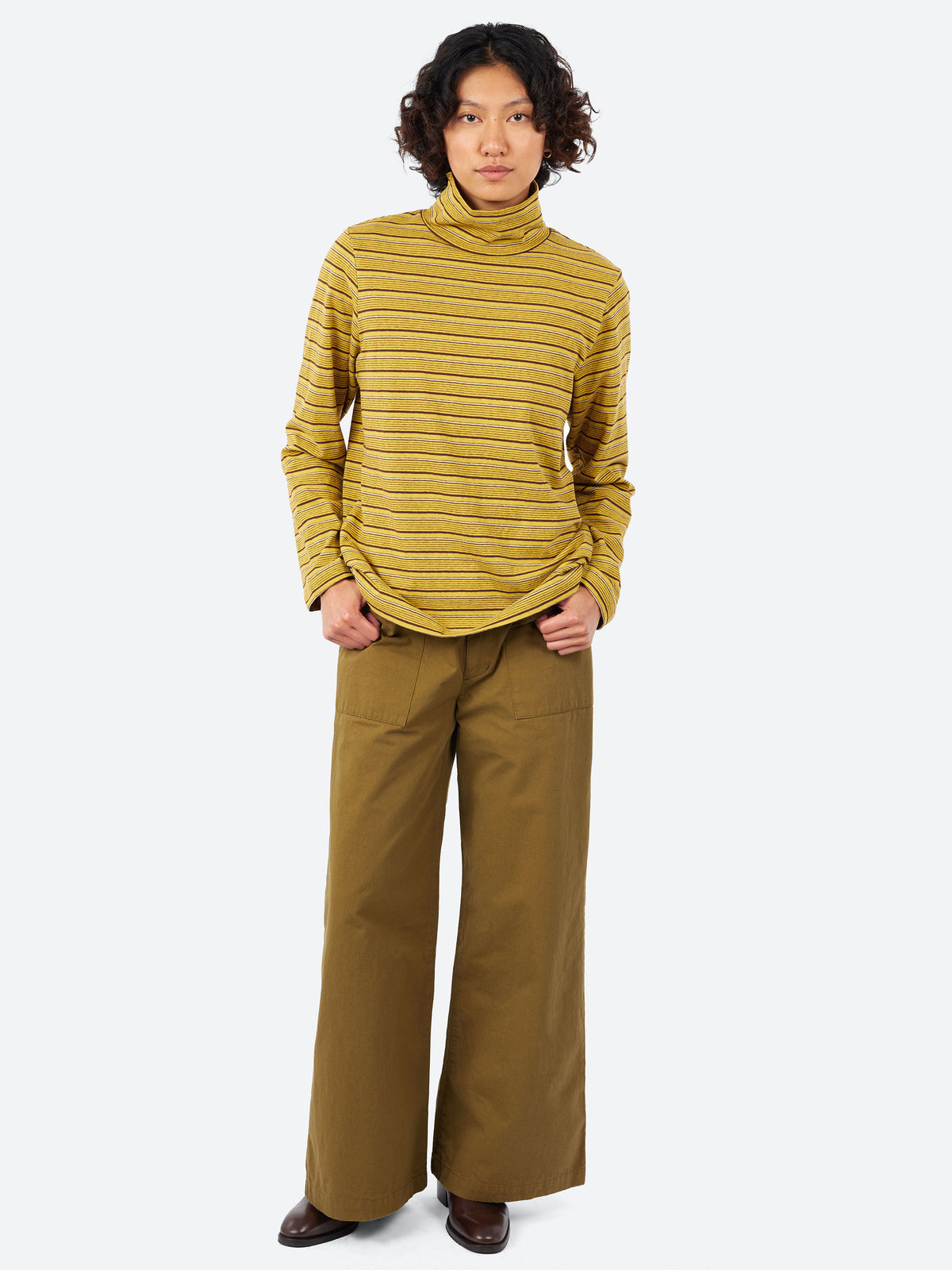 Multi Stripe Turtleneck