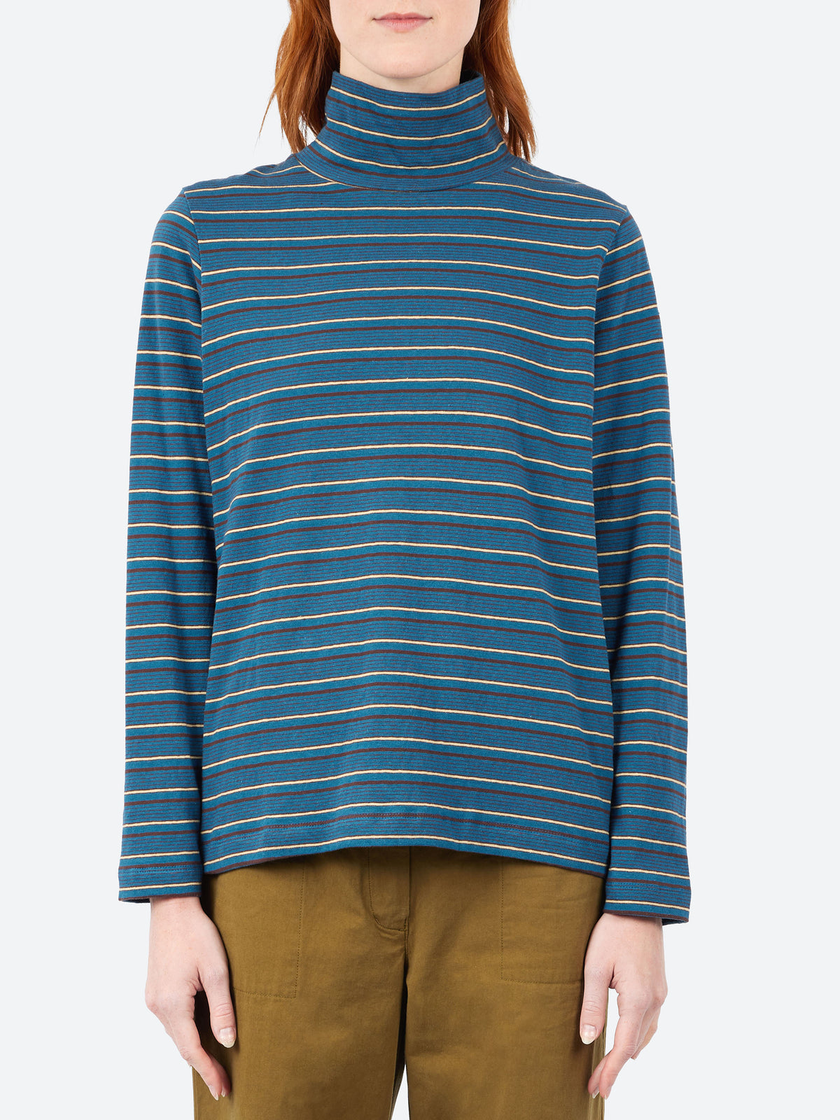 Multi Stripe Turtleneck