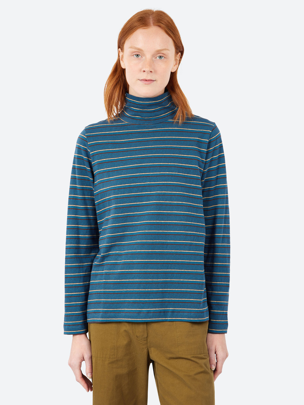 Multi Stripe Turtleneck