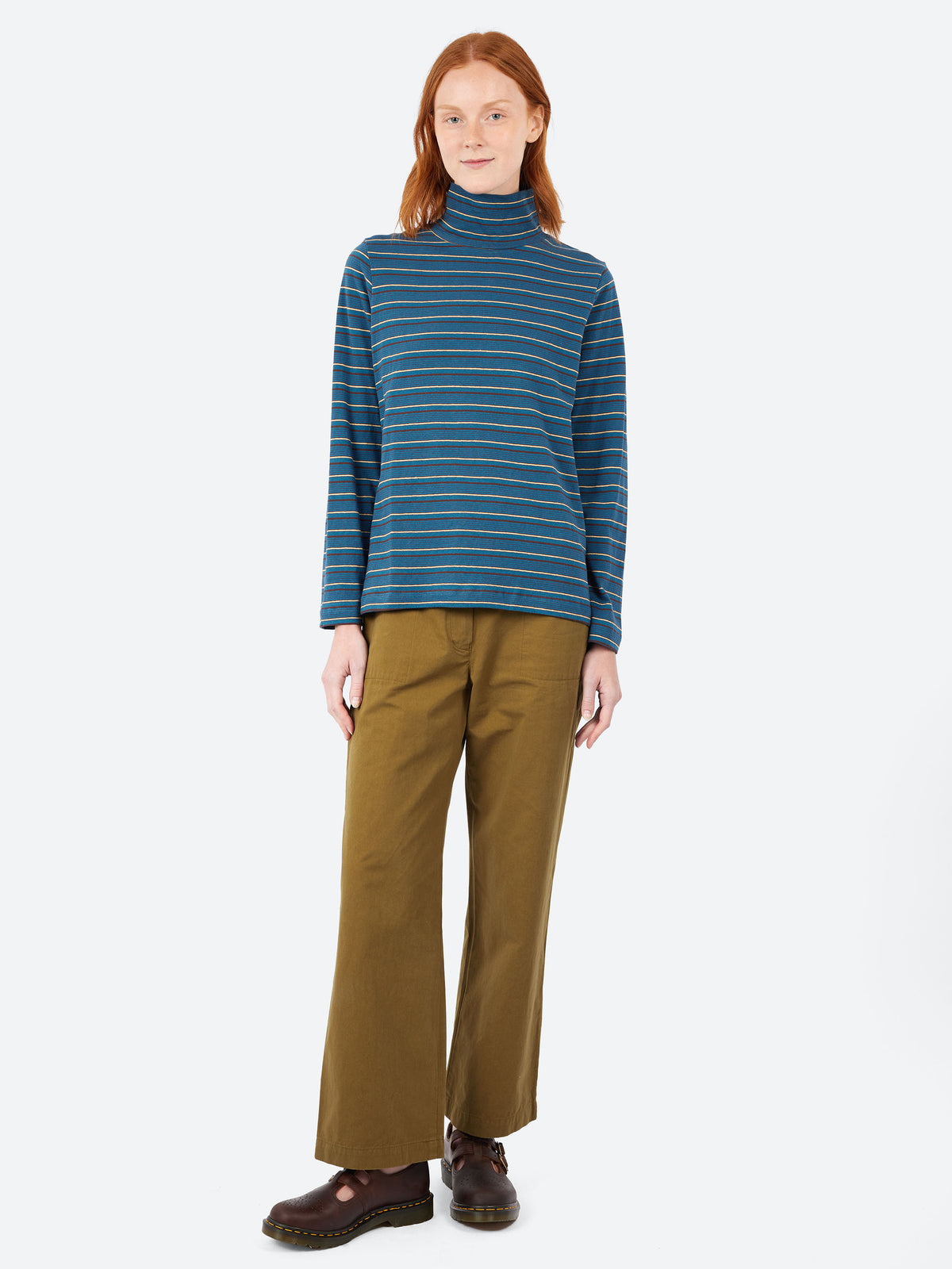 Multi Stripe Turtleneck