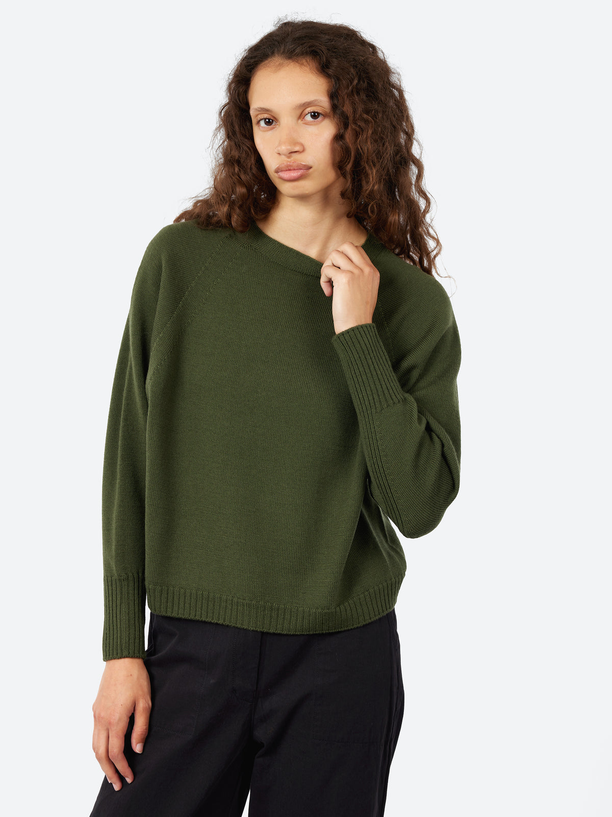 Raglan Sleeve Crewneck