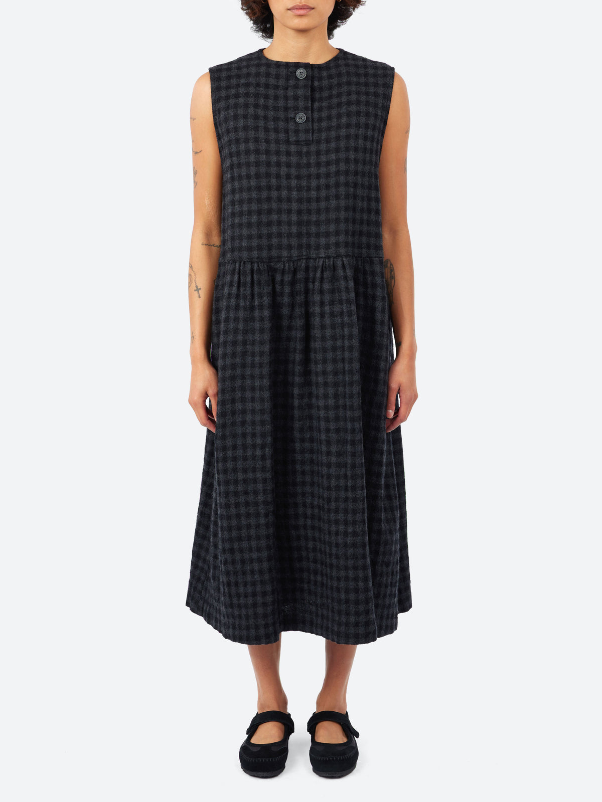 Low Twist Gingham Check Dress