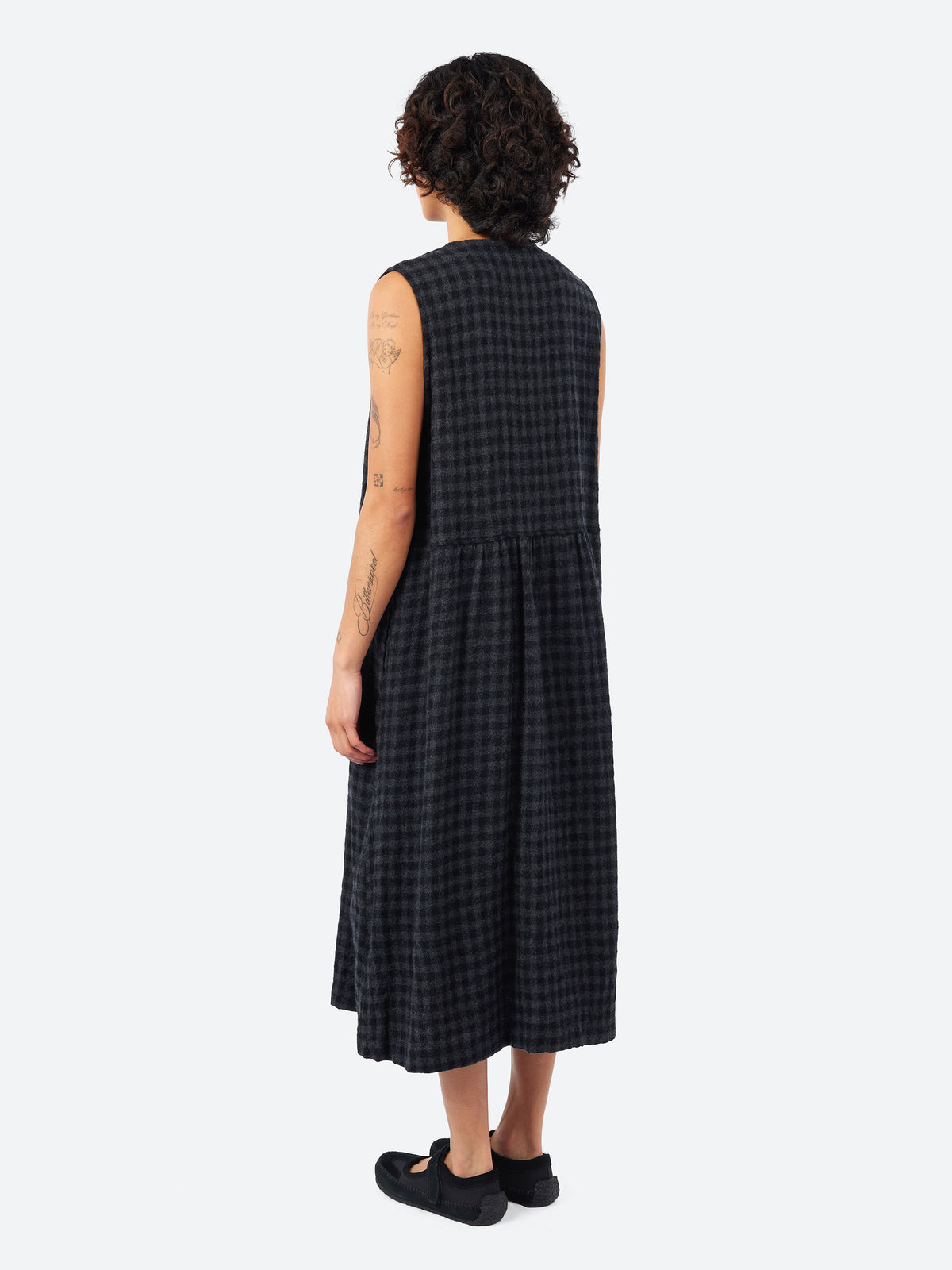 Low Twist Gingham Check Dress