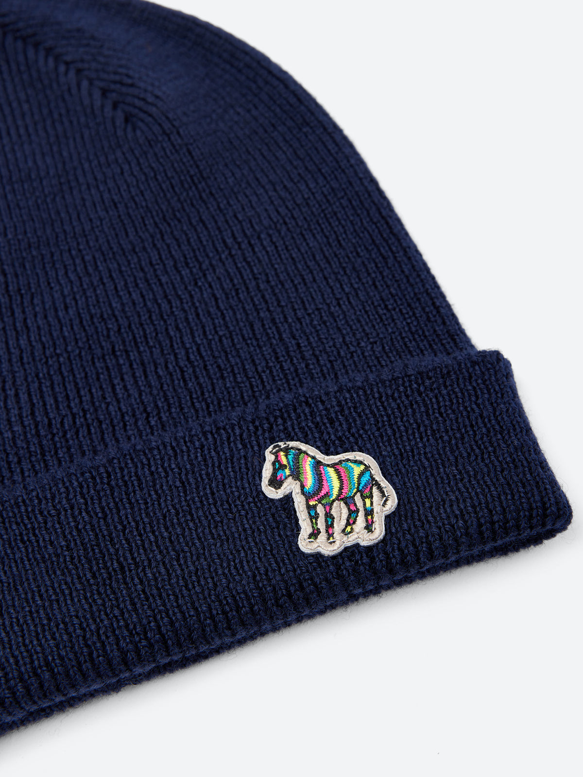 Zebra Logo Wool Beanie