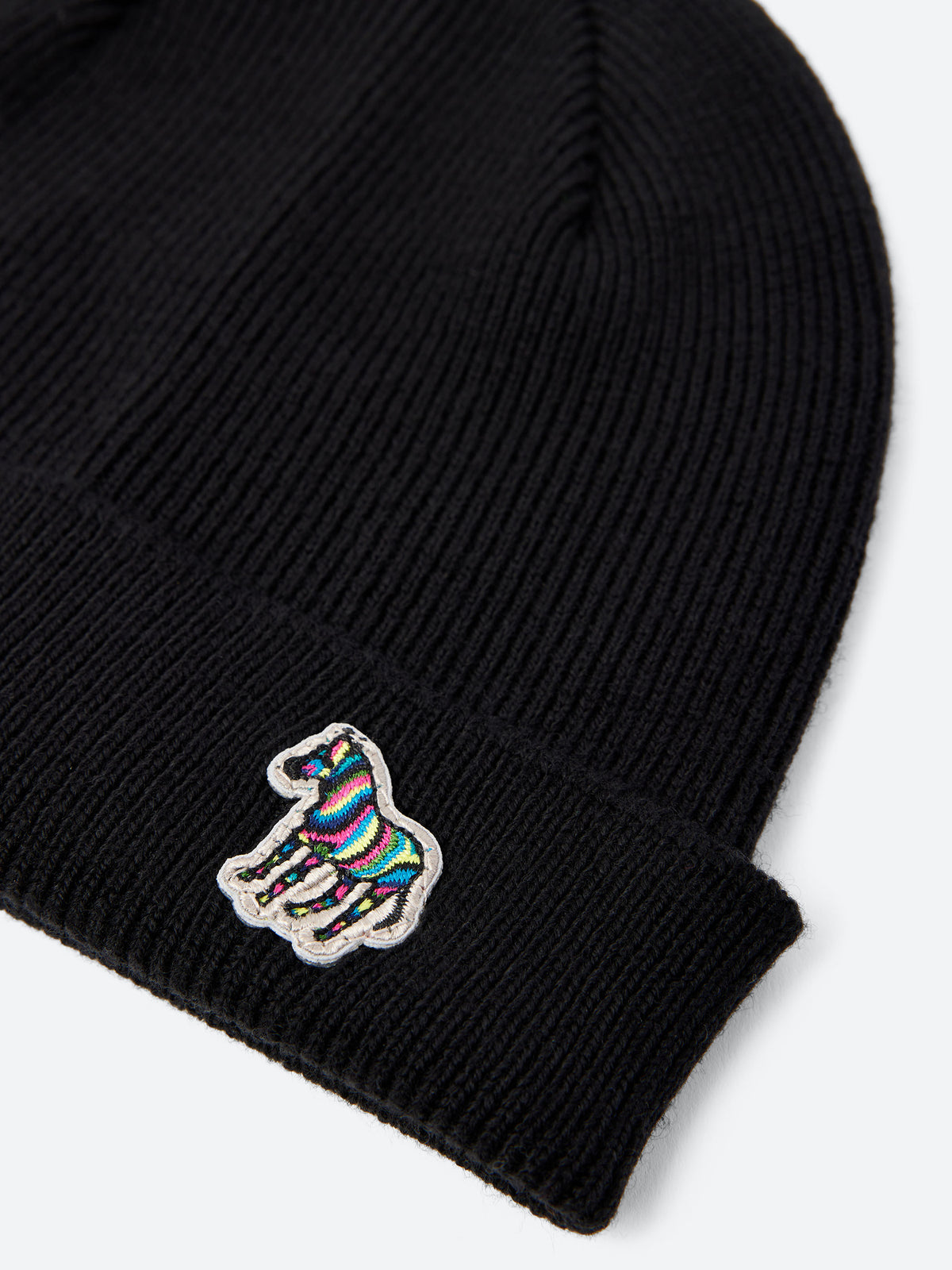 Zebra Logo Wool Beanie