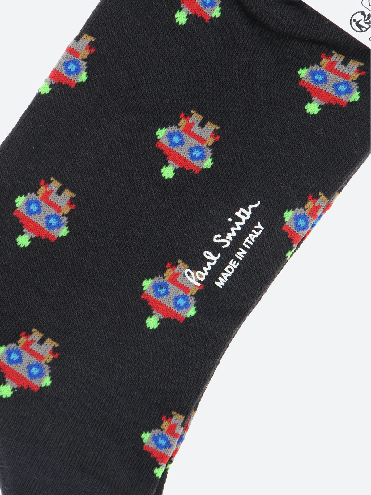 Robot Jacquard Socks