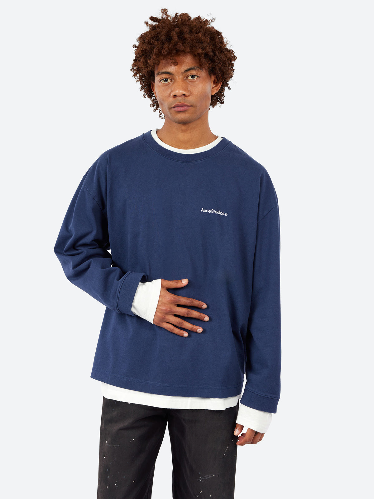 Layered Sweatshirt with Logo