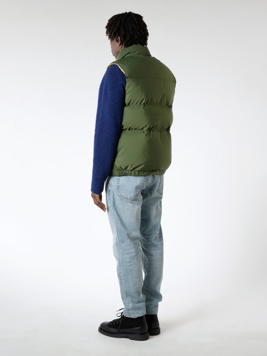 Crescent Down Works - Down Italian Vest in Olive – gravitypope