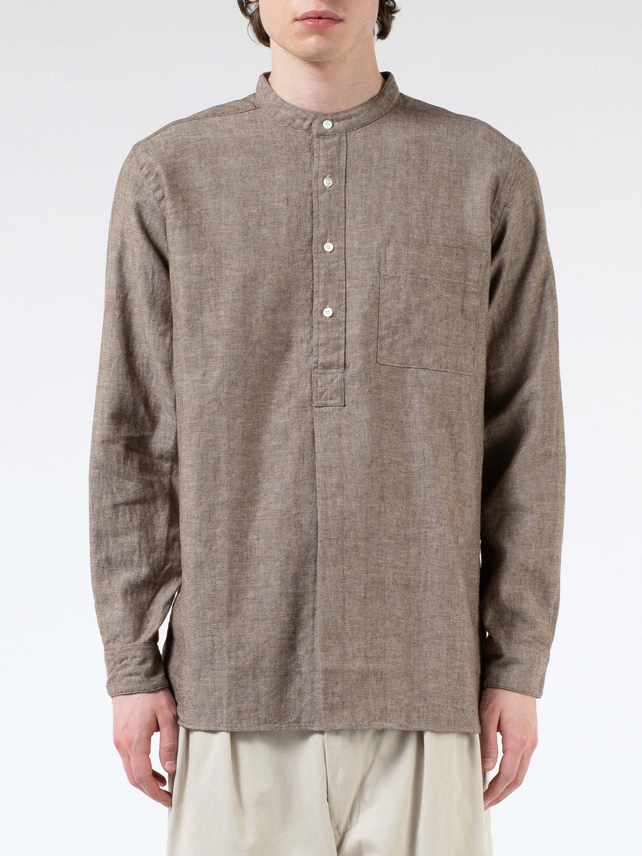 Linen pullover shirt outlet