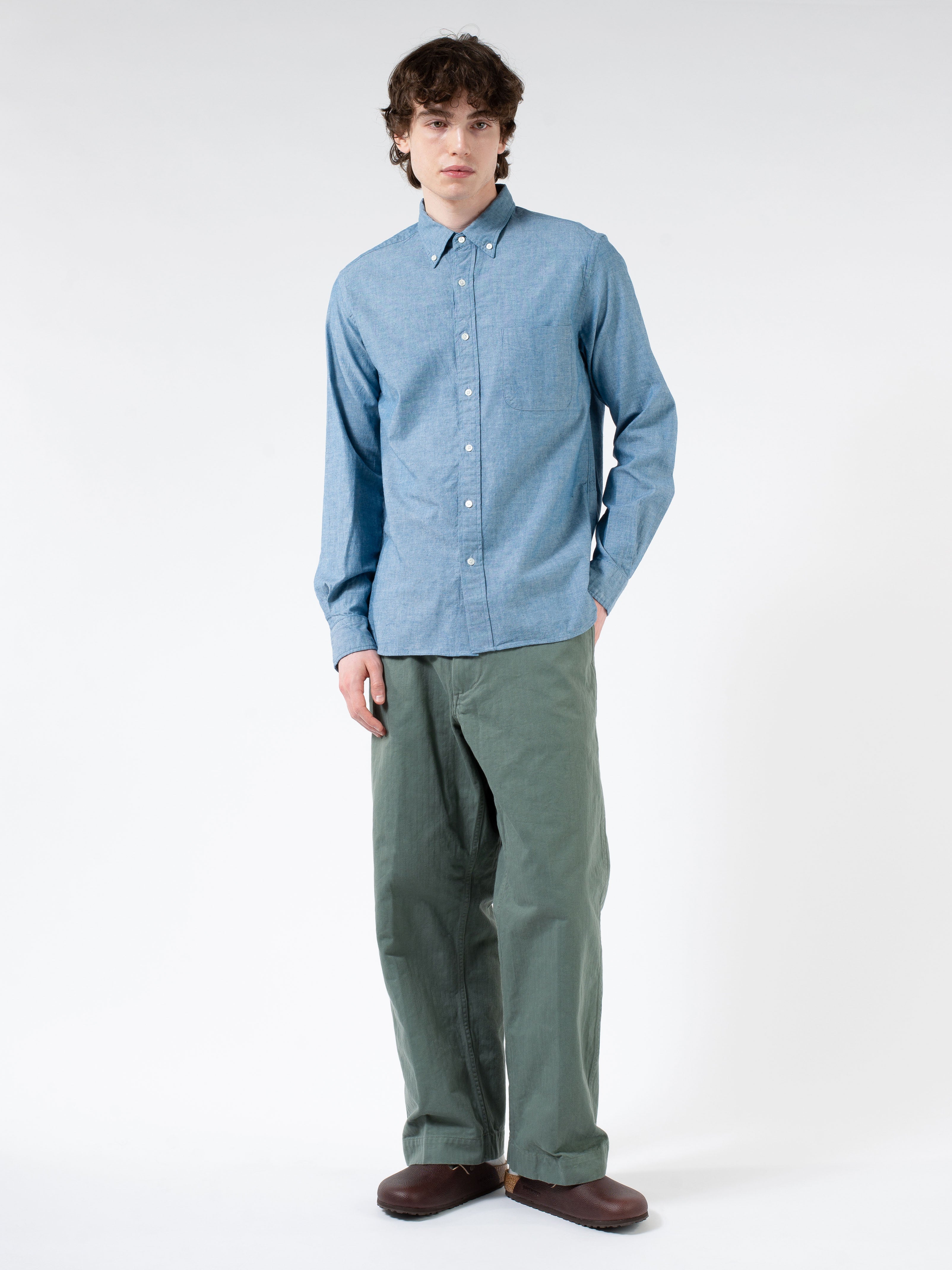 BEAMS PLUS - Chambray Button-Down Shirt – gravitypope