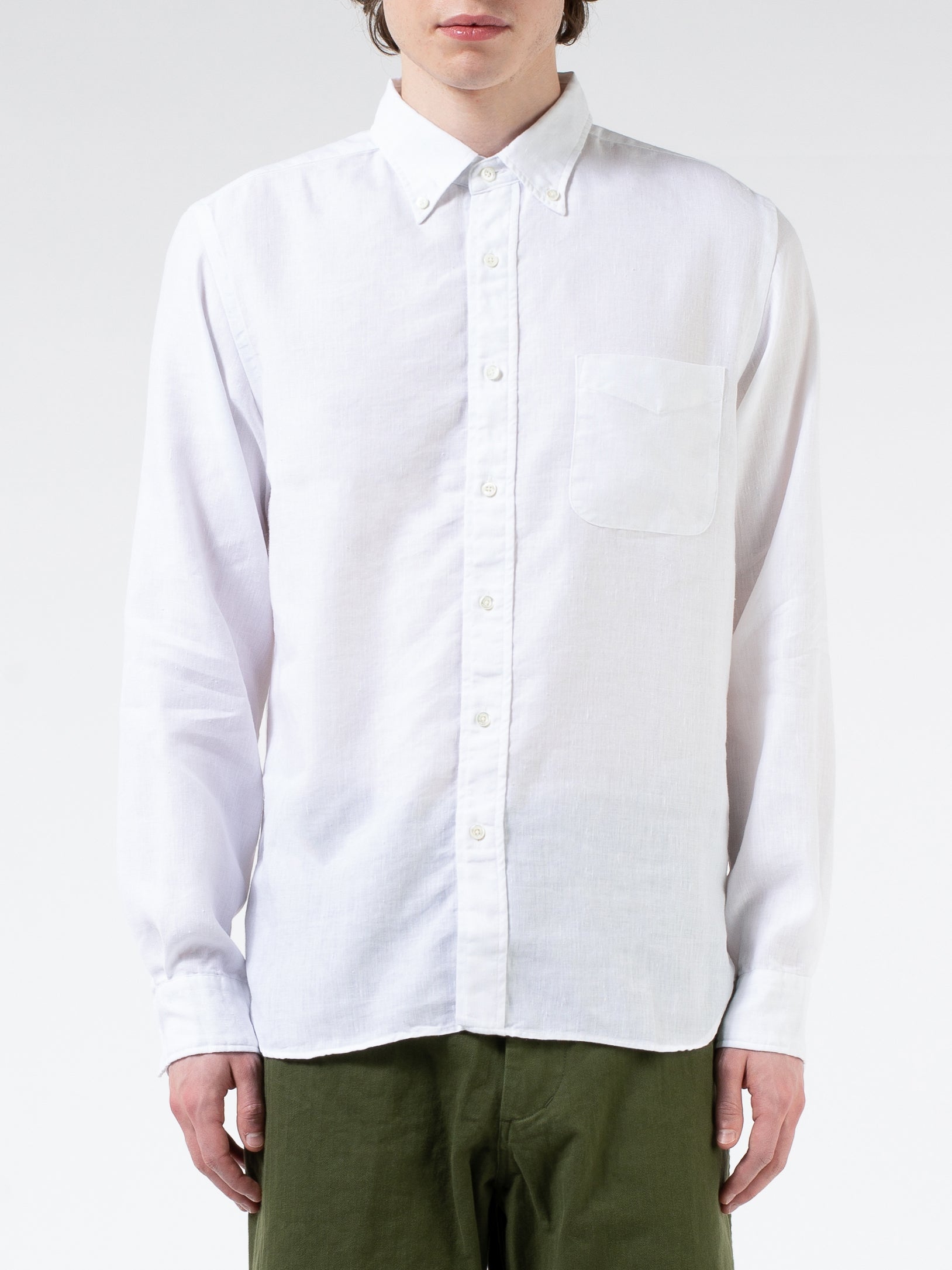 Linen Coolmax Button-Down Shirt