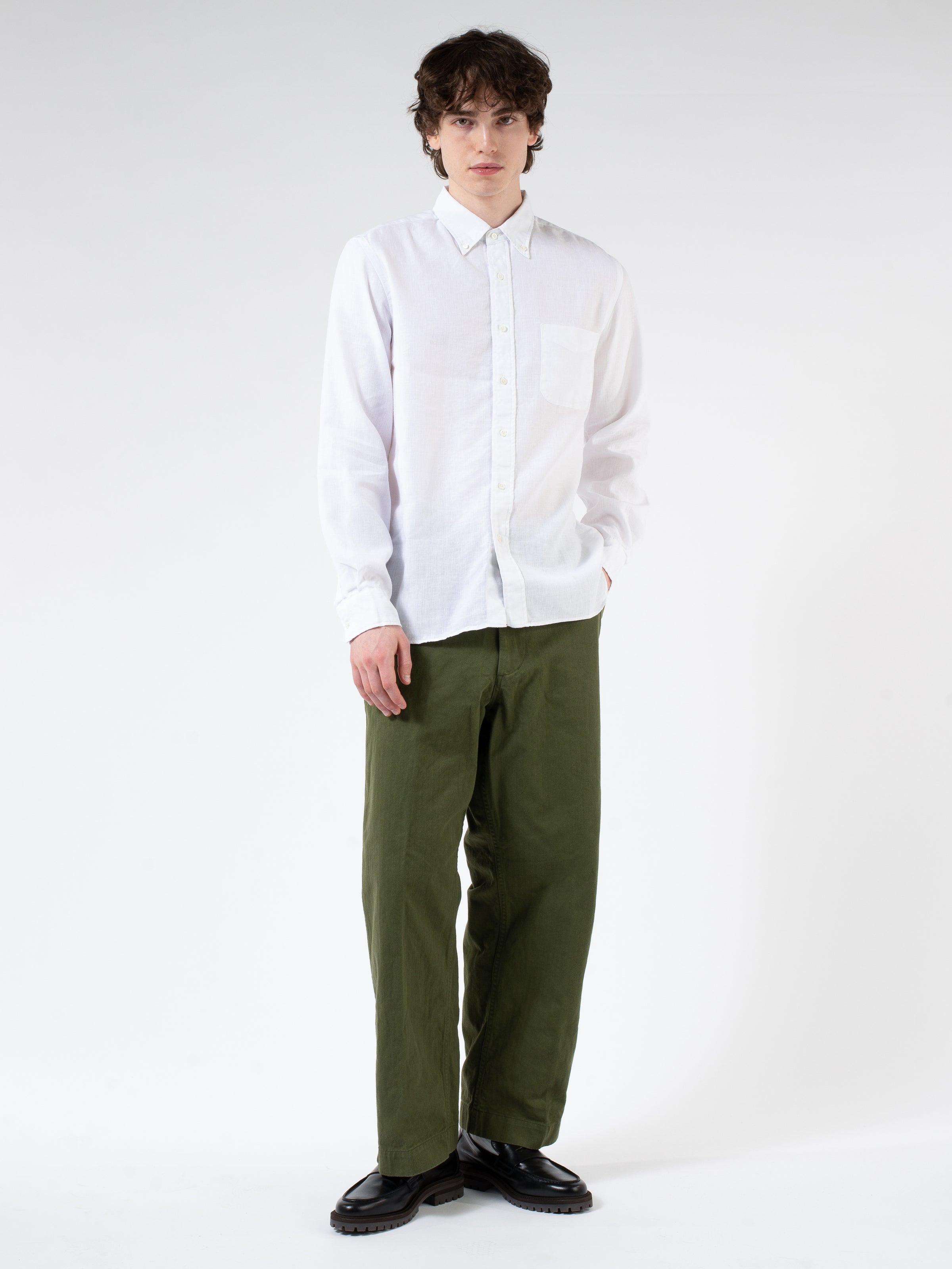 Linen Coolmax Button-Down Shirt