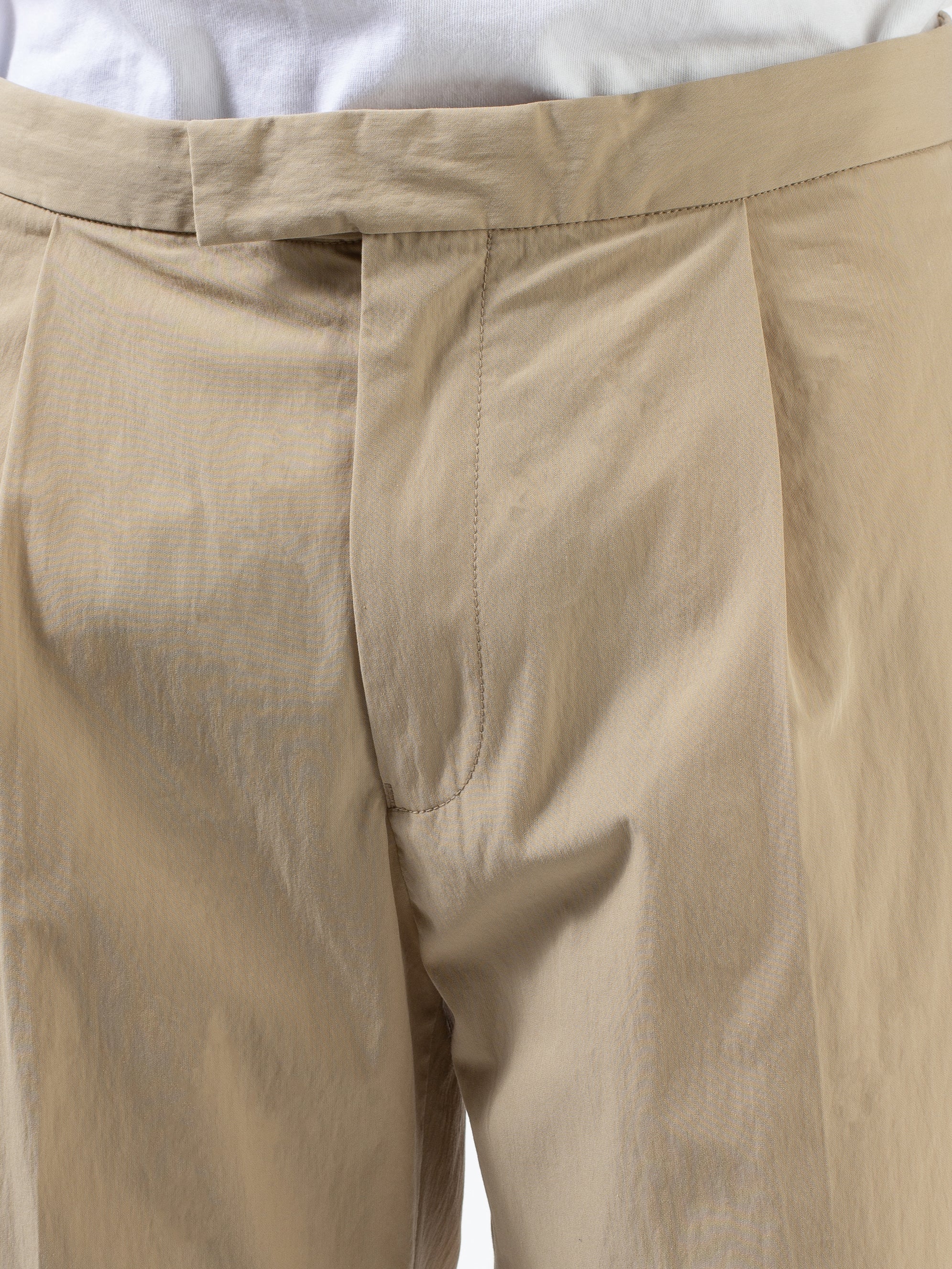 1 Pleat Comfort Cloth Travel Trousers