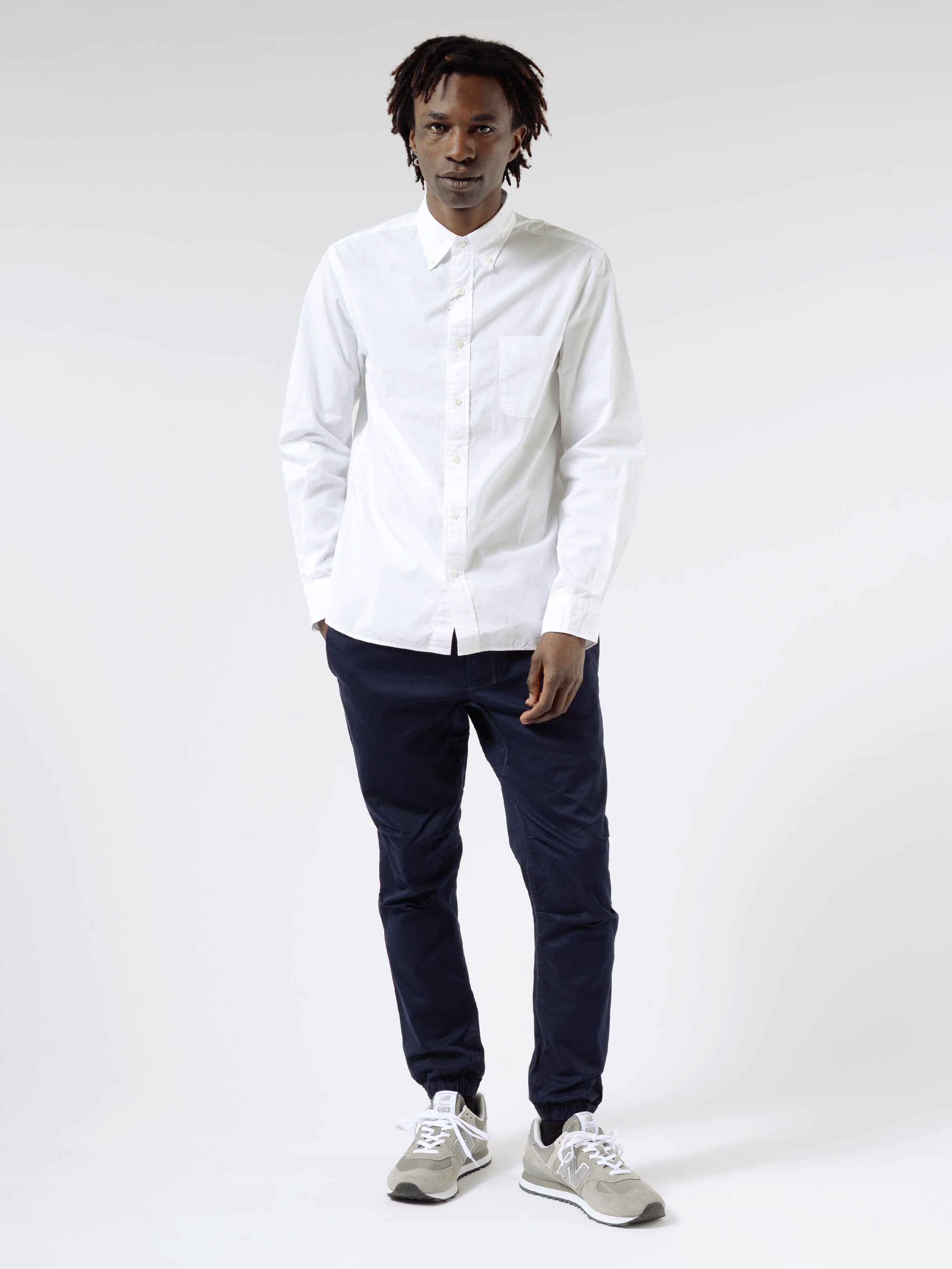 Colour Broad Button-Down Shirt