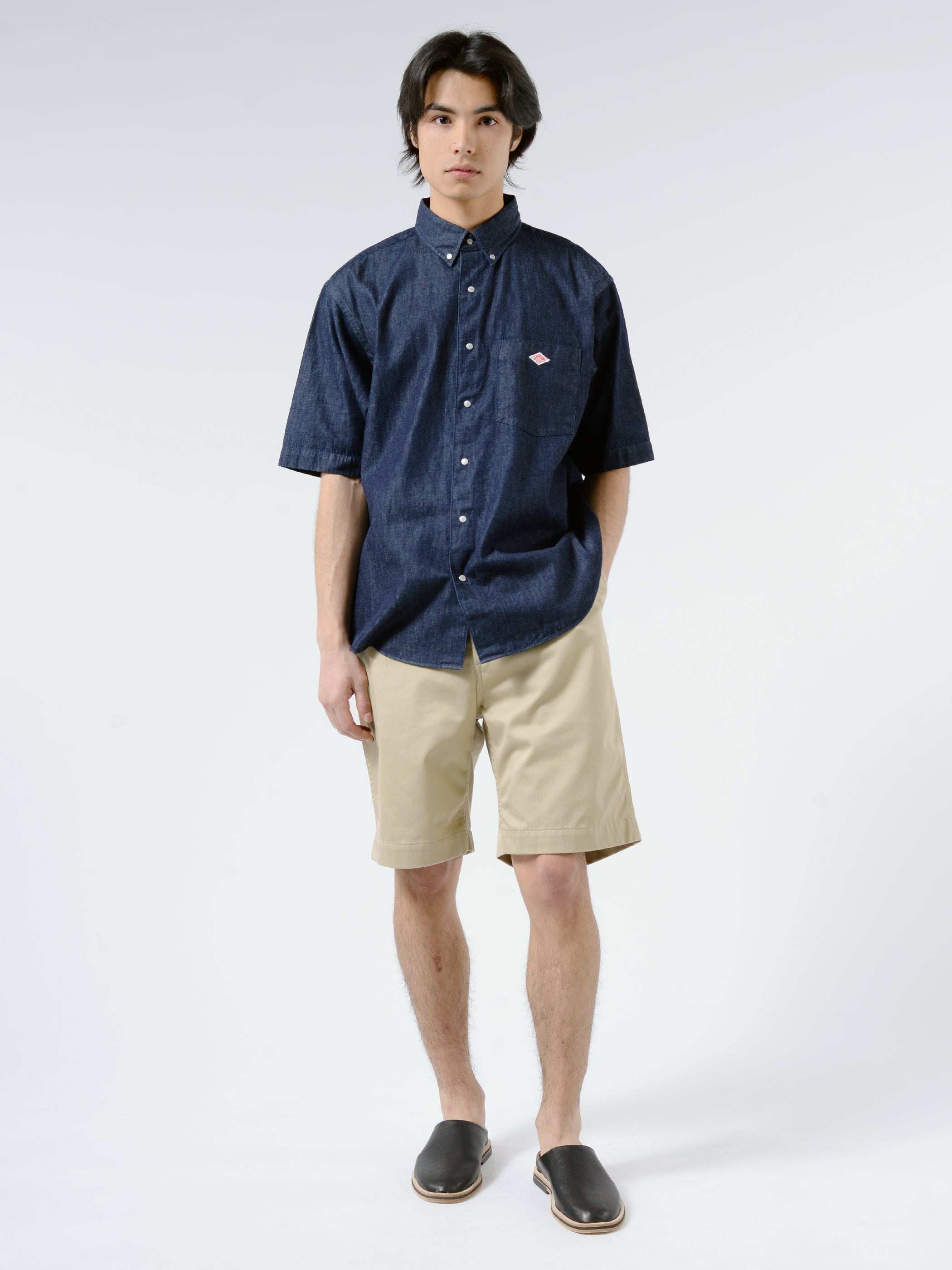 Men's Denim Dungaree B.D S/S Shirt