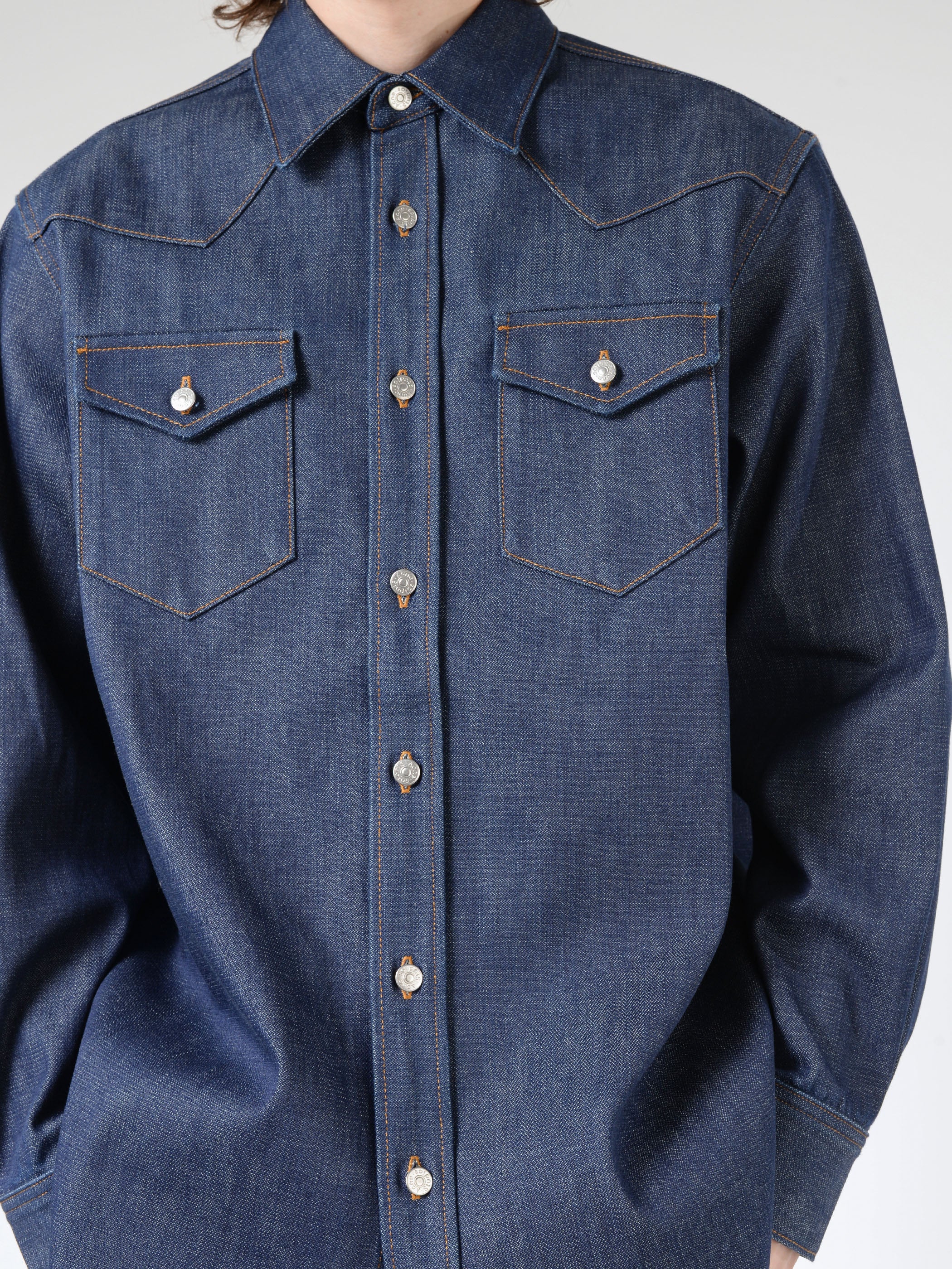 Denim Button-Up Shirt
