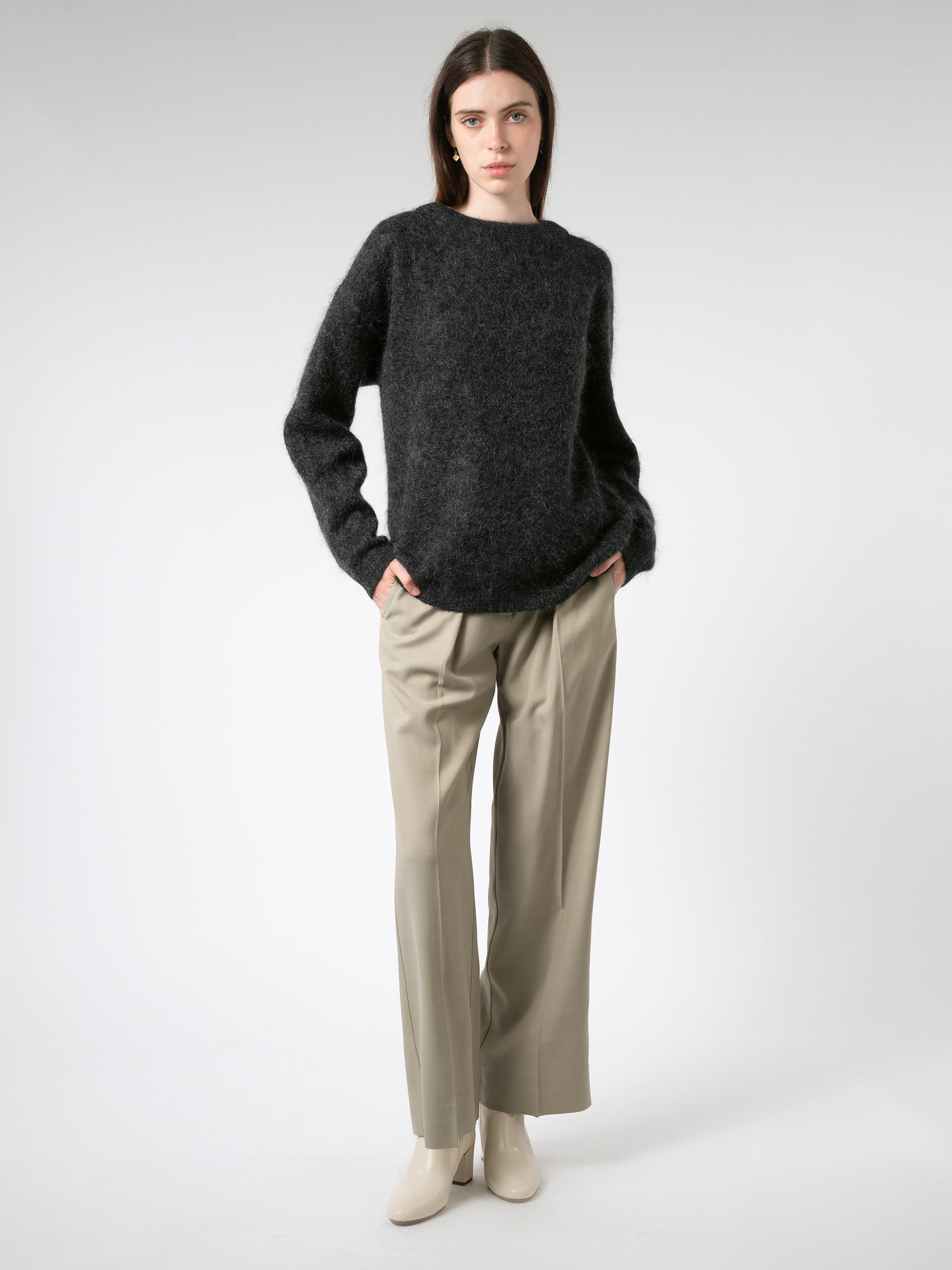 Tailored Herringbone Trousers