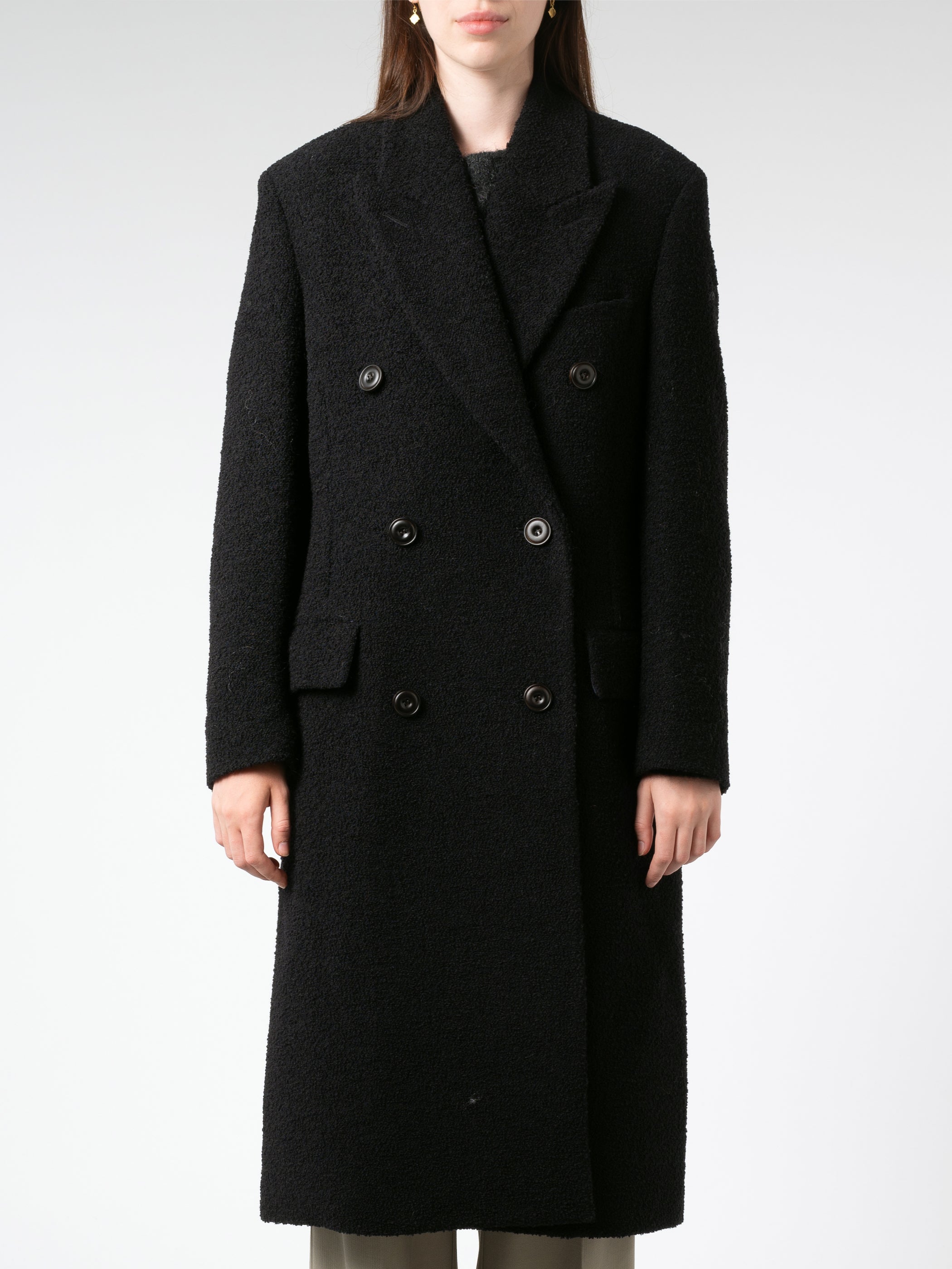 Double-Breasted Wool Coat