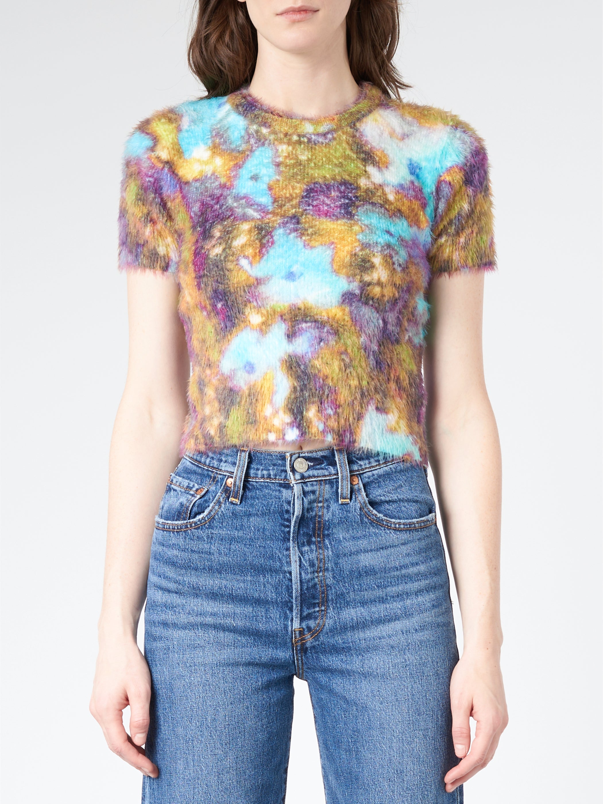 Floral Knit T-Shirt