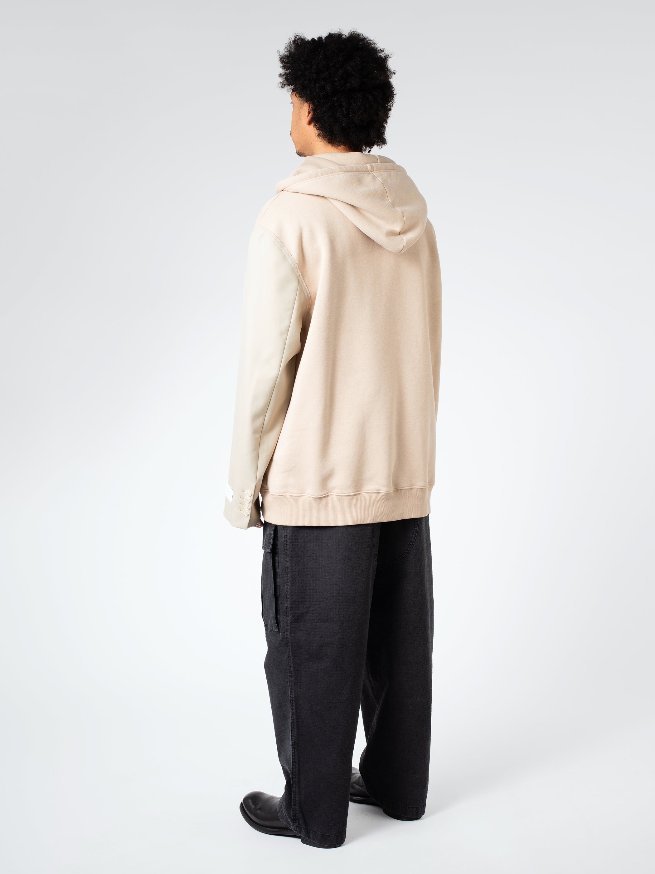 Sweatshirt with Contrasting Sleeves