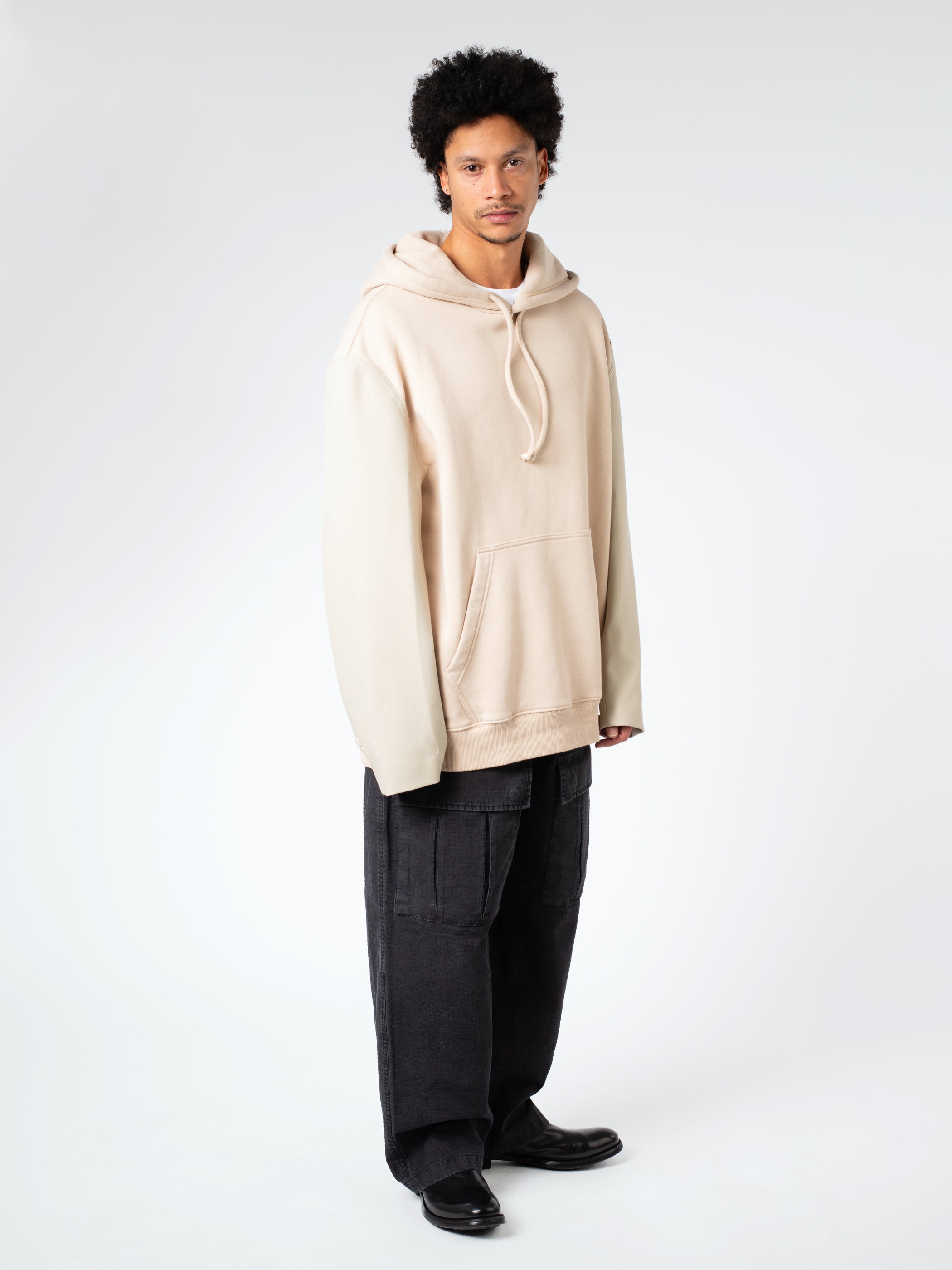 Sweatshirt with Contrasting Sleeves