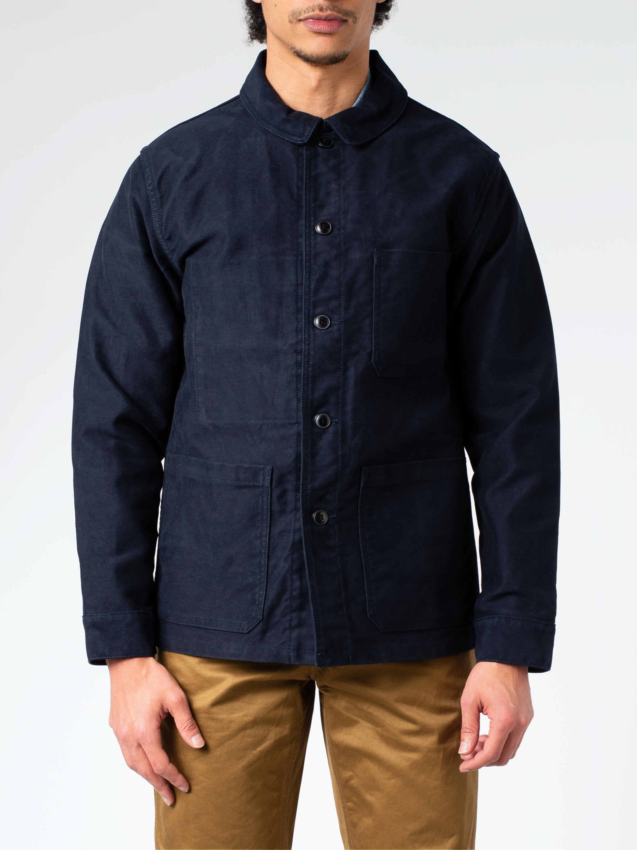 F.O.B. FACTORY - French Moleskin Jacket in Navy – gravitypope