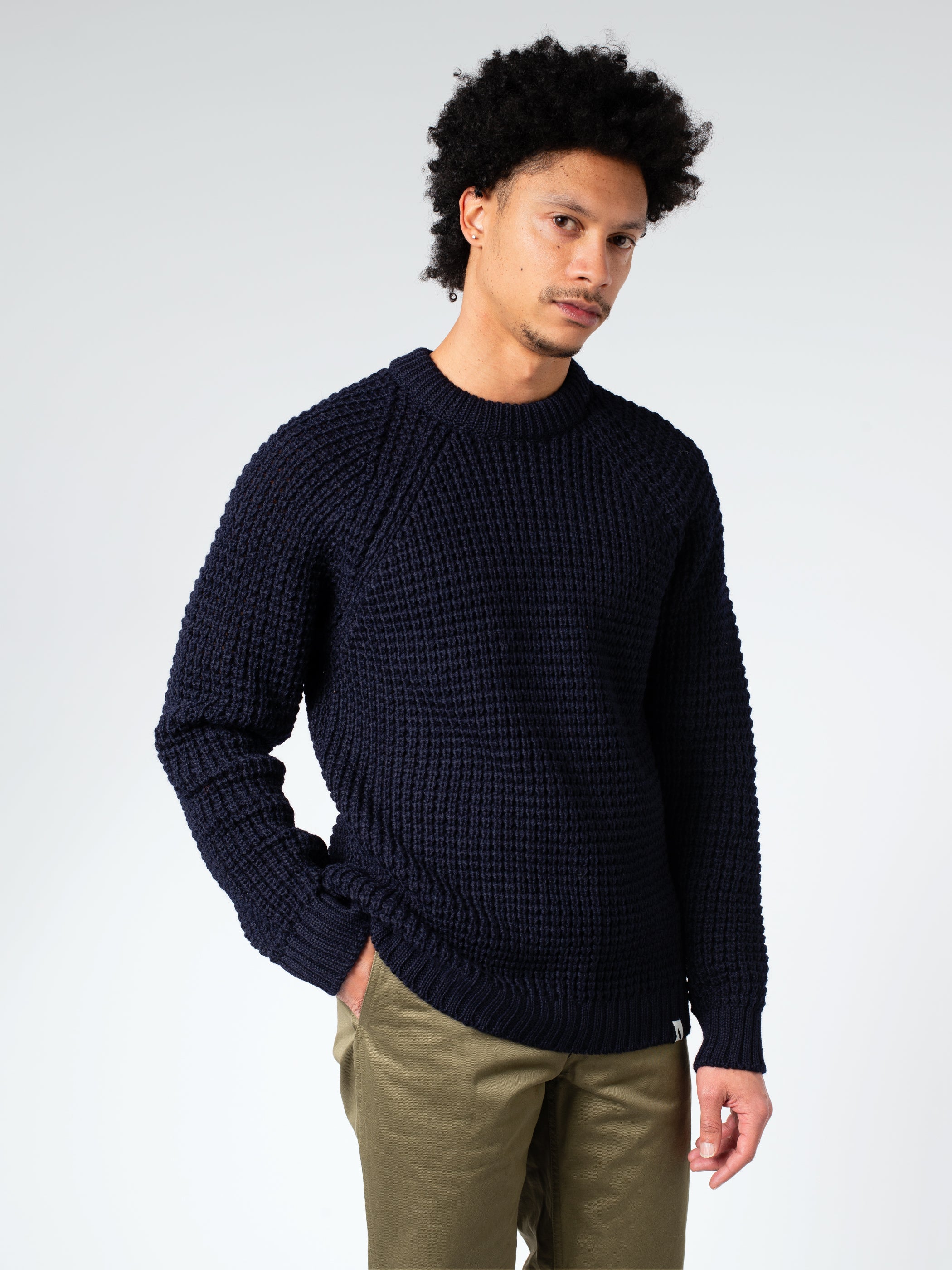 Waffle Crew Neck Jumper