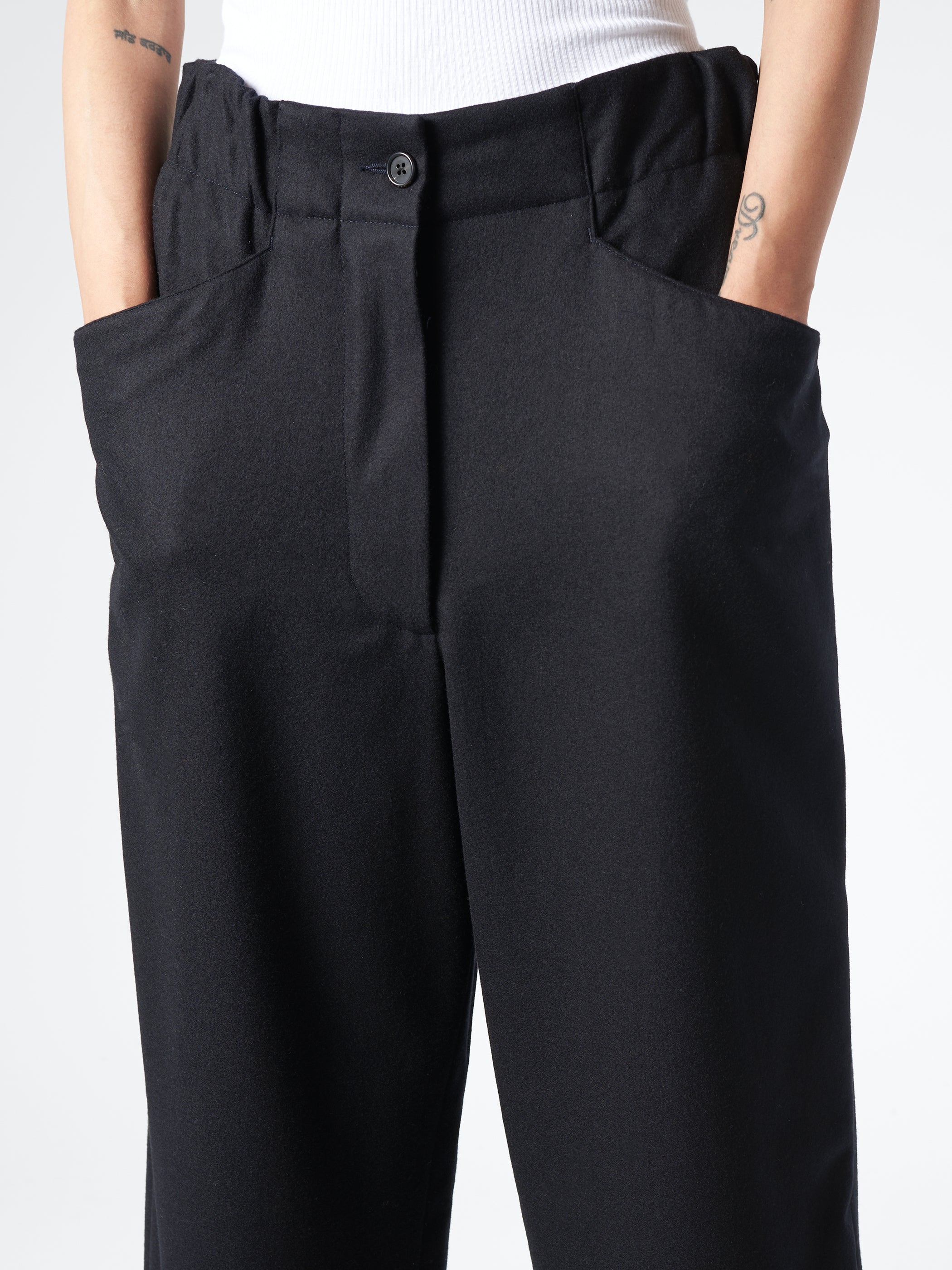 Relaxed Crop Flannel Pant