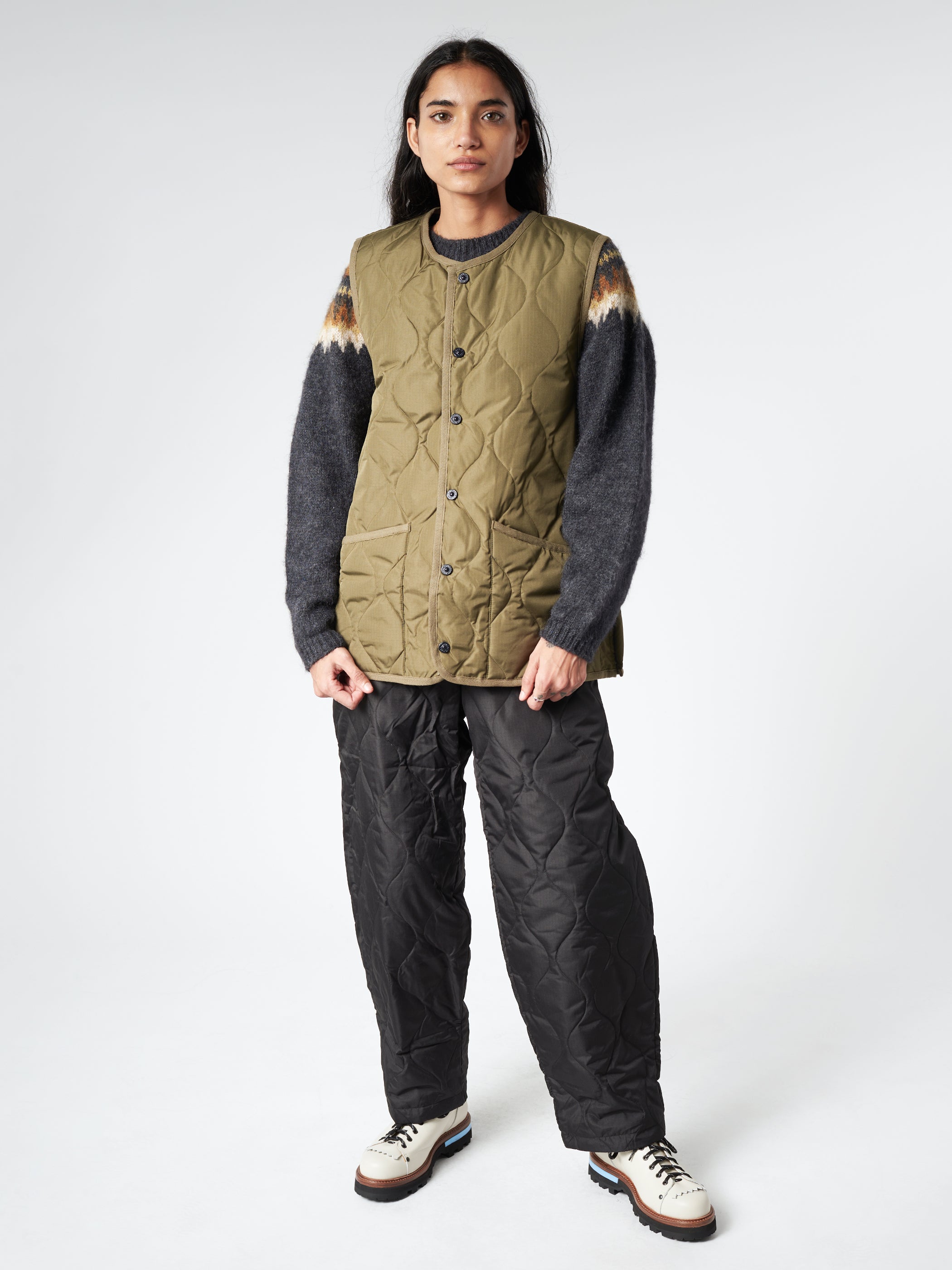 【売り切りセール】TAION MILITARY WIDE DOWN PANTS THEROOM | TAION Military Wide Pant - Black