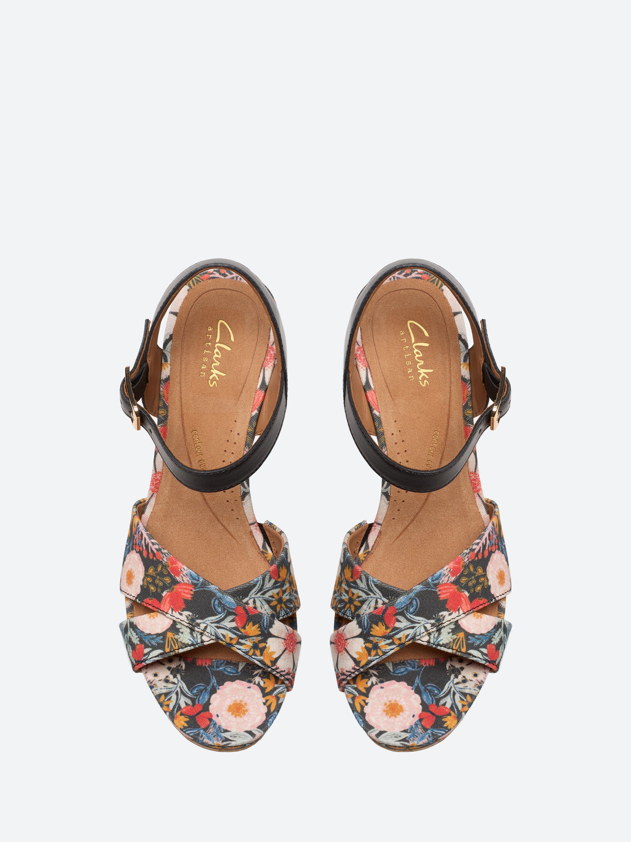 Clarks - Chicly Floral in Black – gravitypope