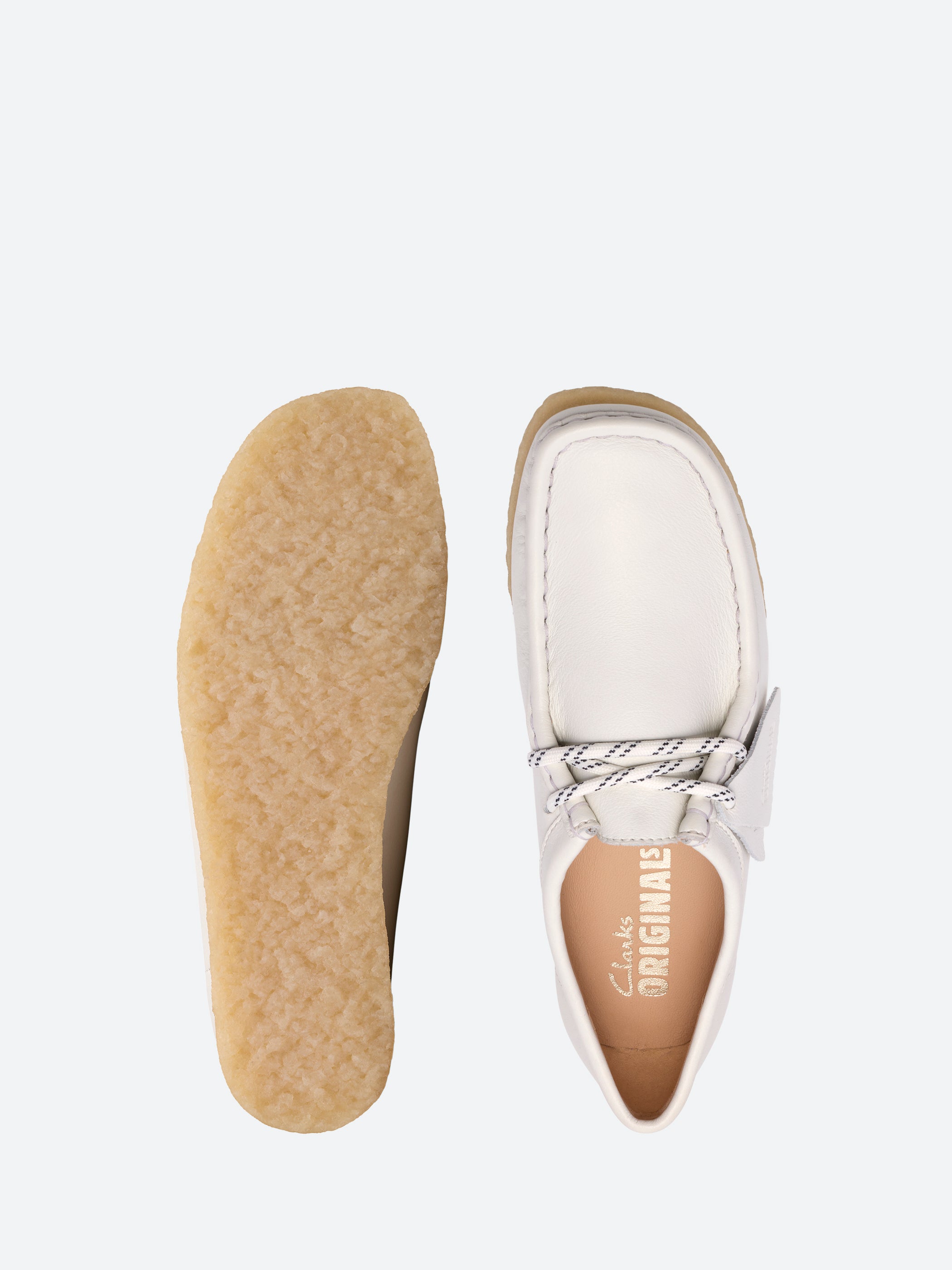 Clarks Originals - Wallabee in White Leather – gravitypope