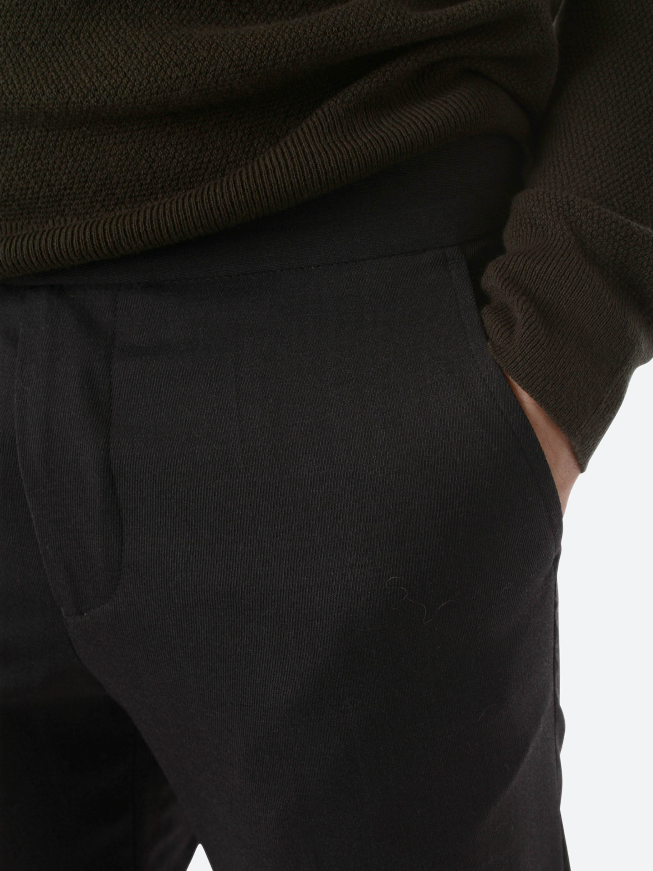 Terry Gabardine Cropped Trouser