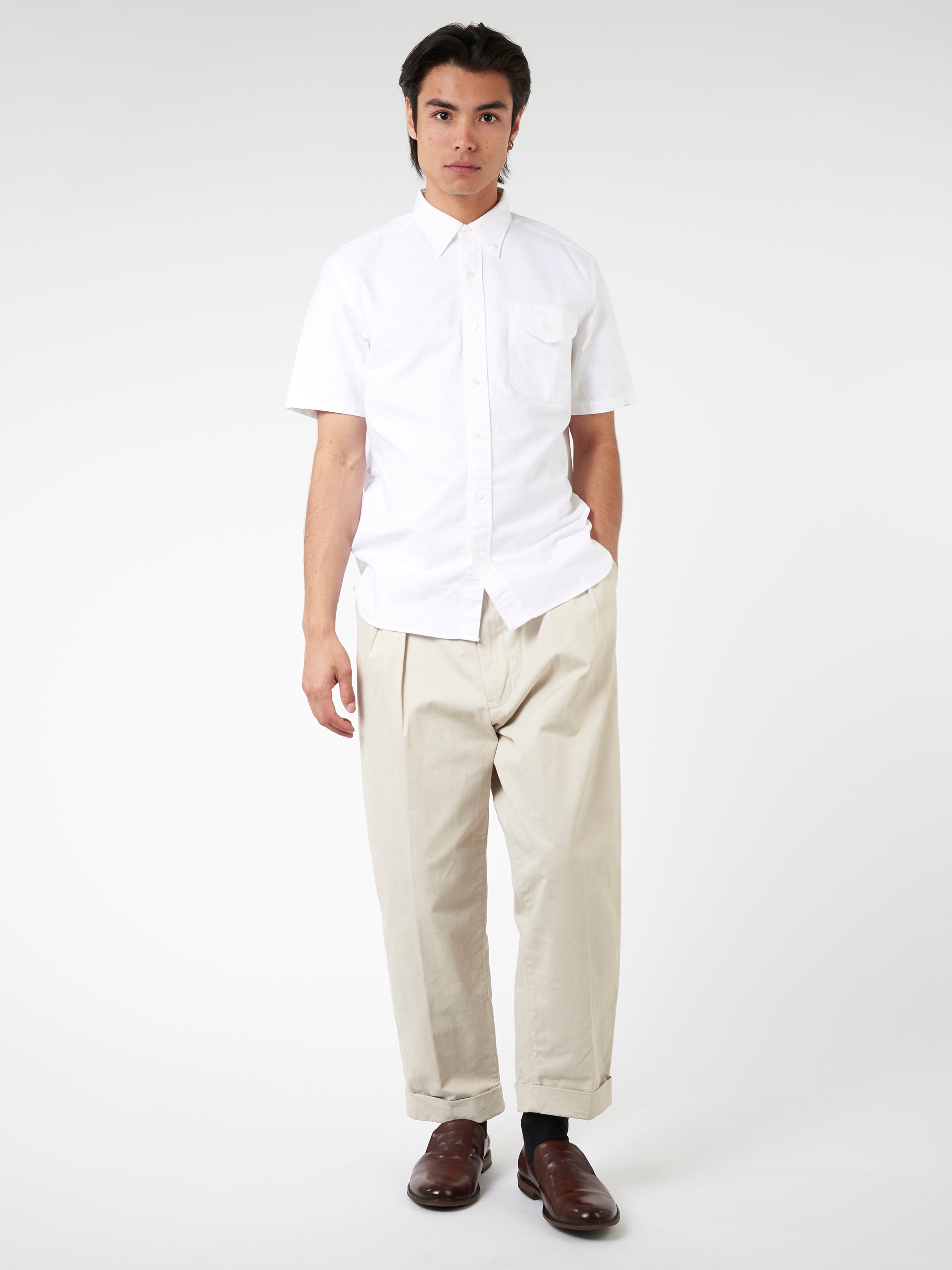 Oxford Short Sleeve Button-Down Shirt