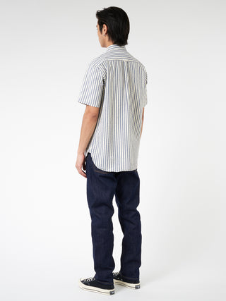 BEAMS PLUS Seersucker Pullover Short Sleeve Button Down Shirt