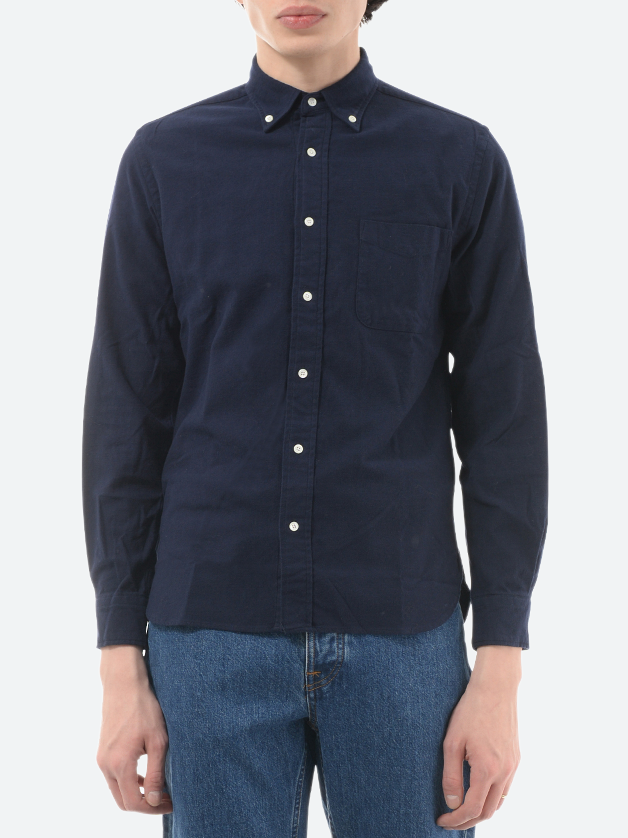 Flannel Solid Button Down Shirt