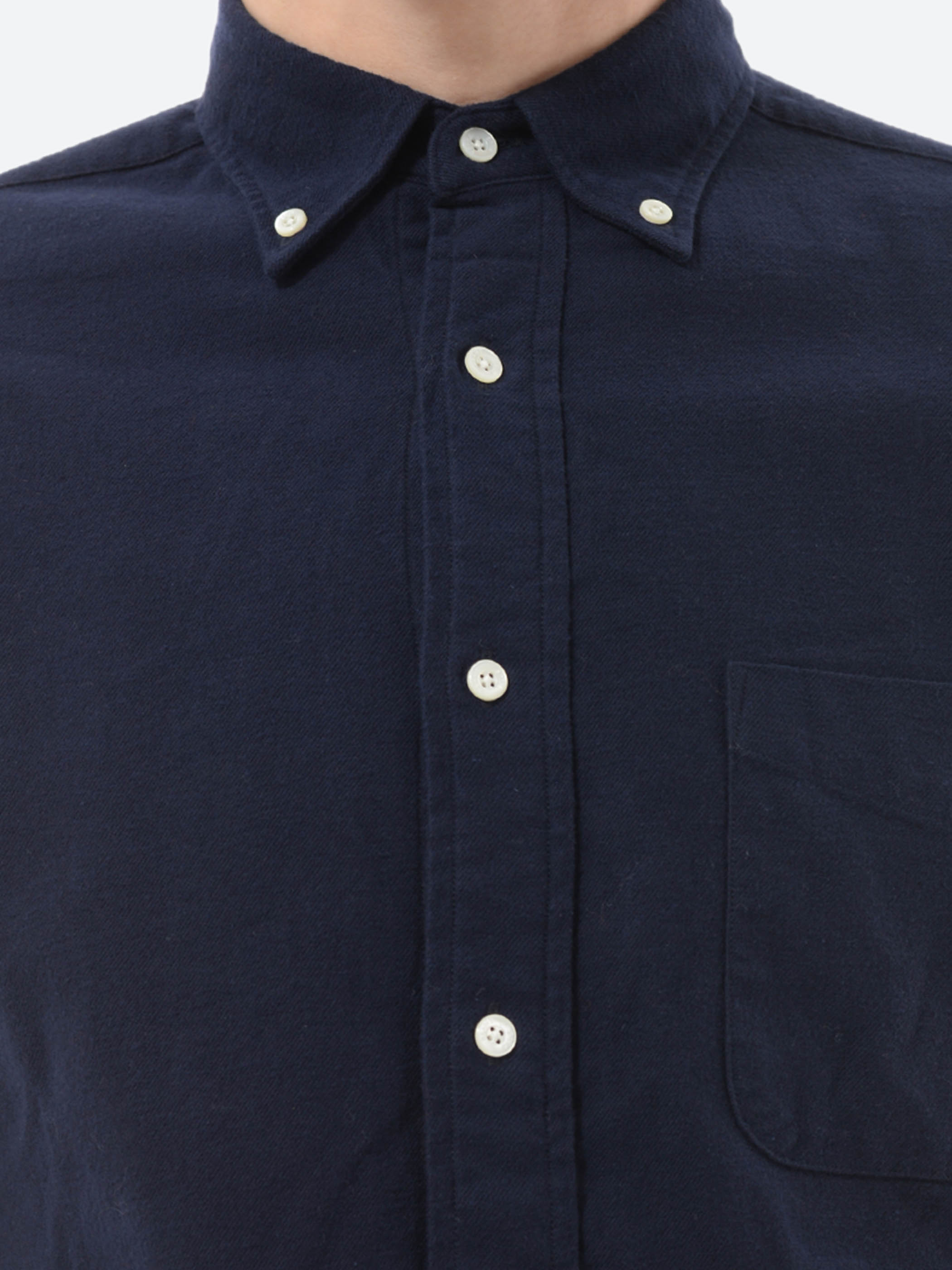 Flannel Solid Button Down Shirt
