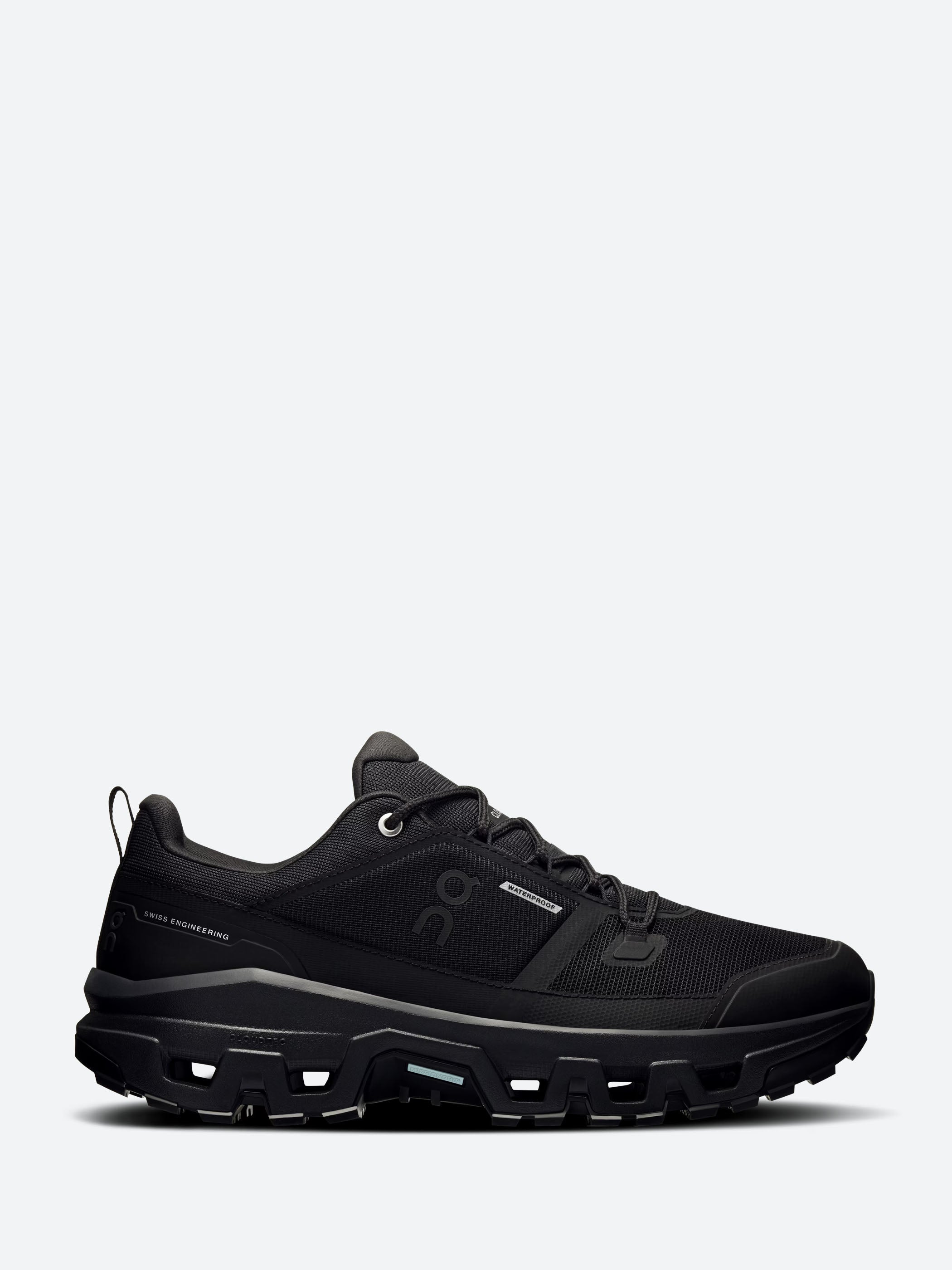 On - Men's Cloudrock Low Waterproof in Black/Black – gravitypope