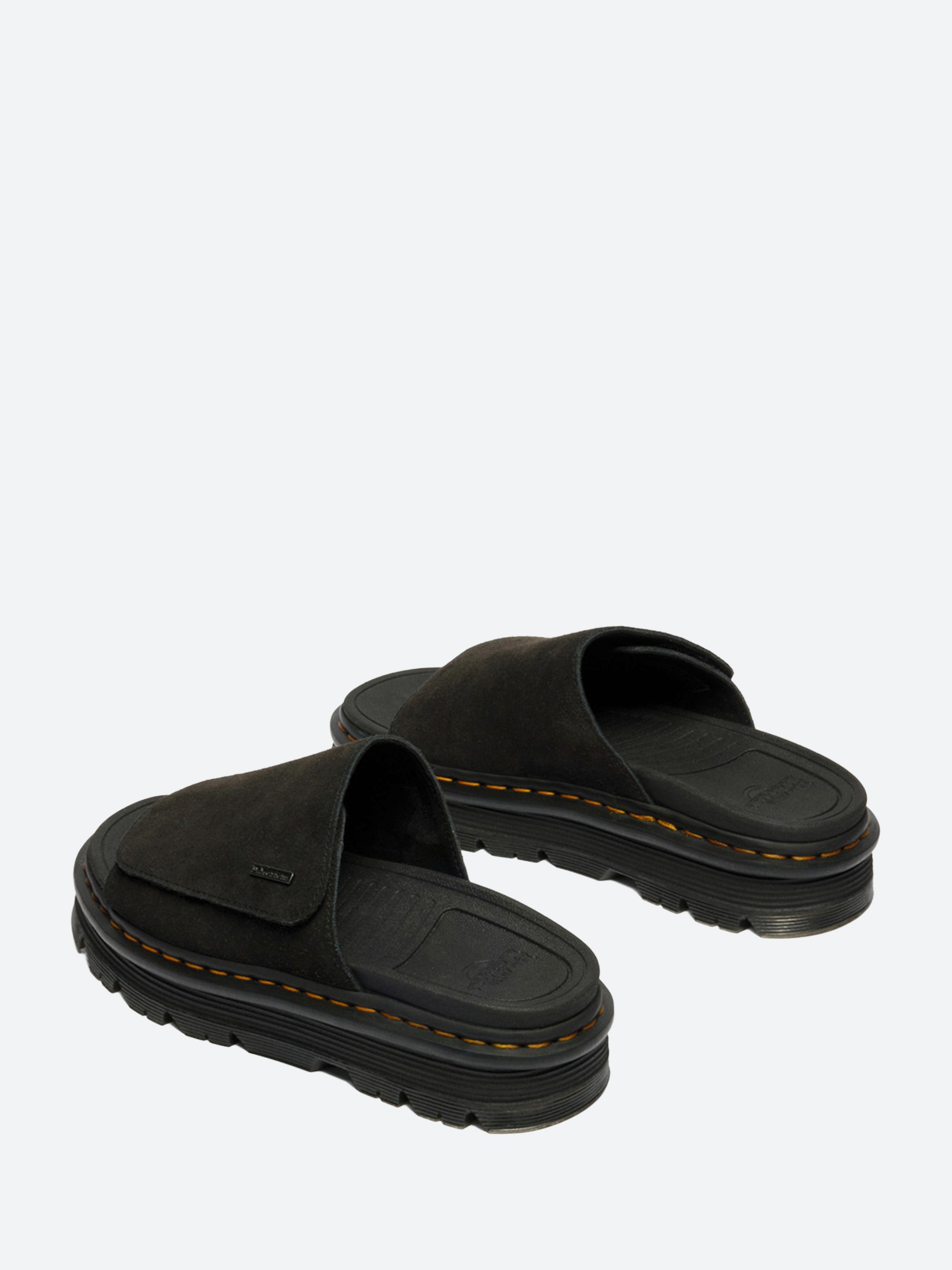 Dr. Martens - Zebzag Slide in Black Suede – gravitypope