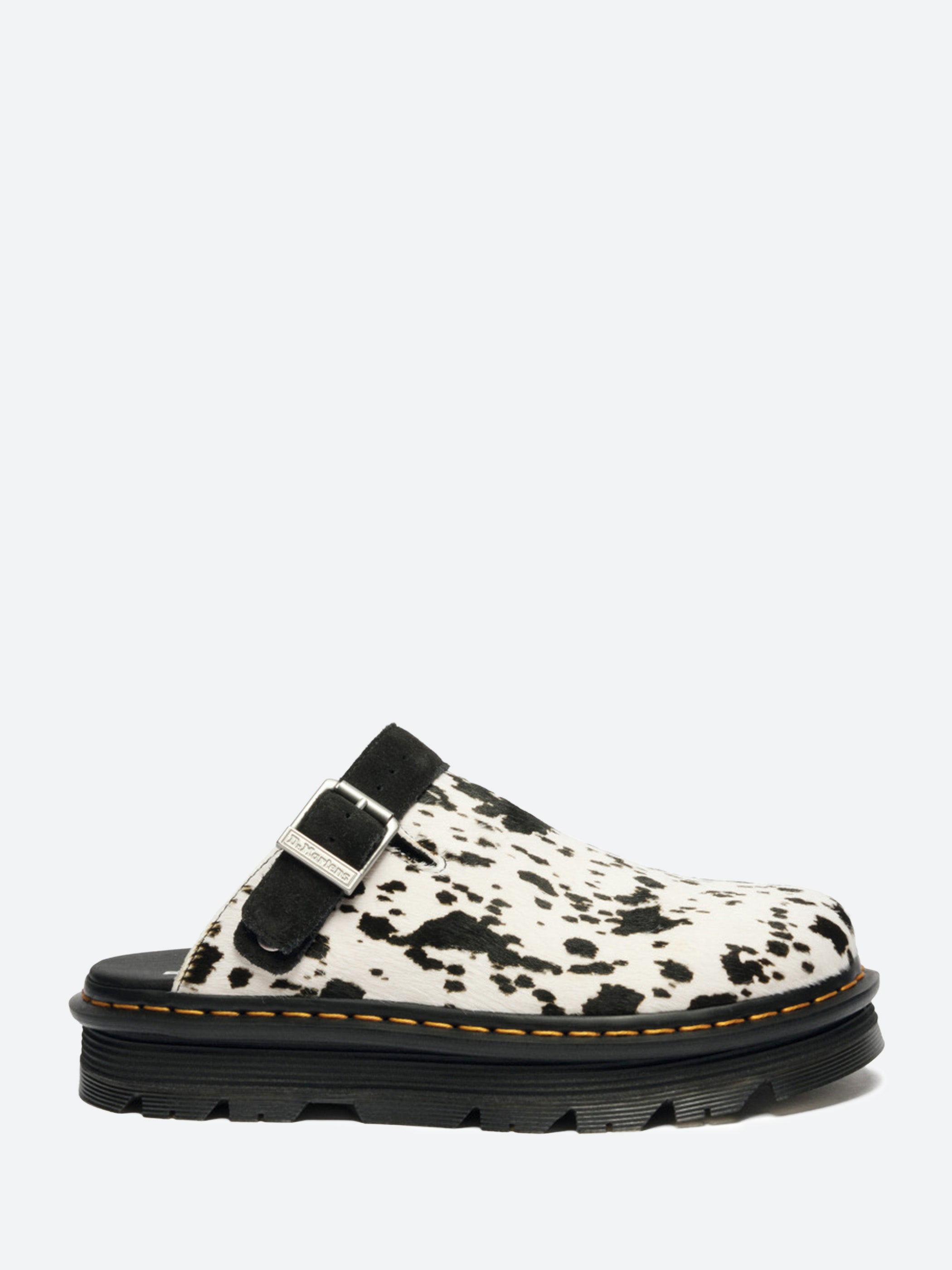 Dr. Martens - Zebzag Mule in Black/Cream Dalmatian – gravitypope