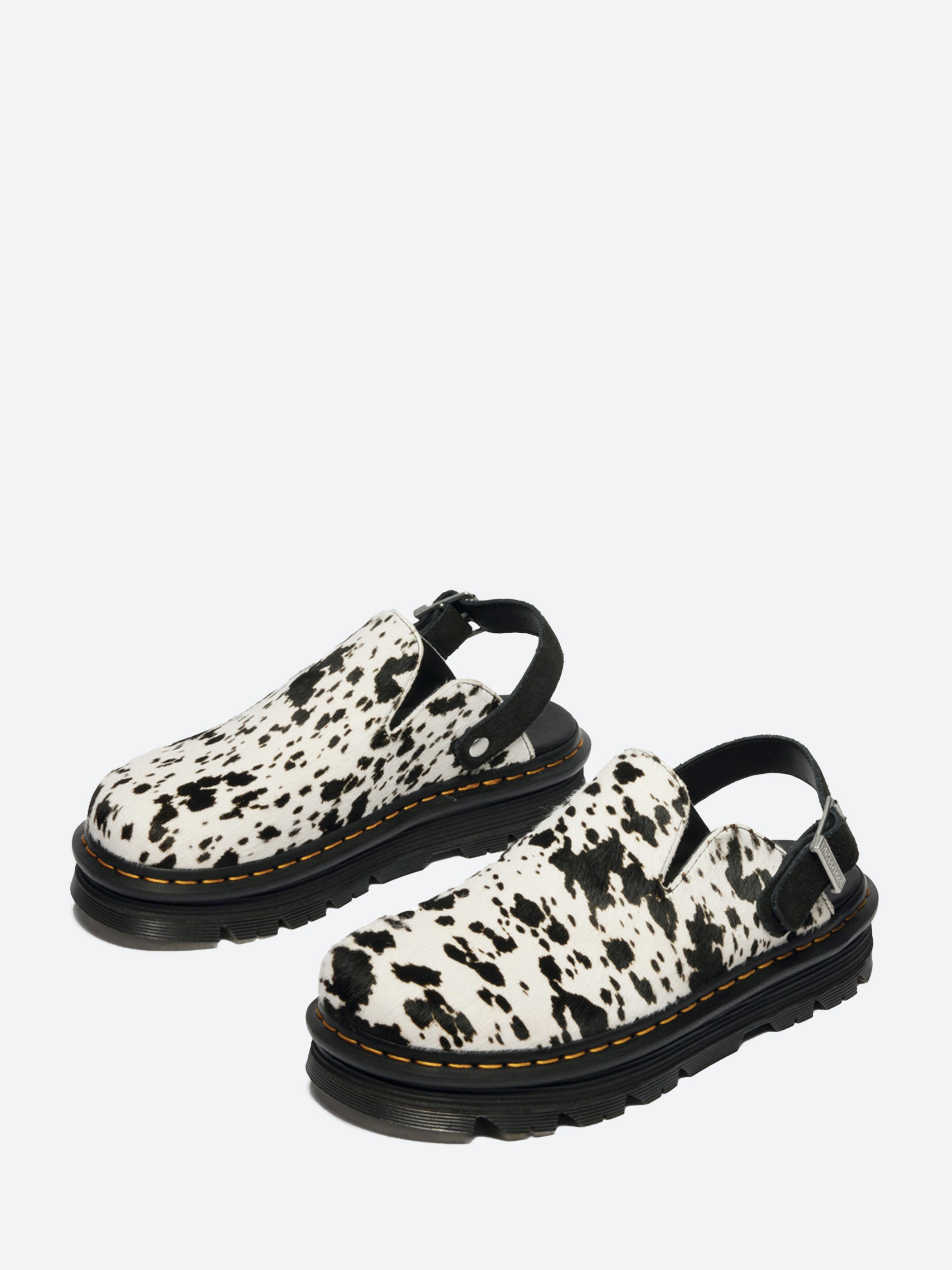 Dr. Martens - Zebzag Mule in Black/Cream Dalmatian – gravitypope