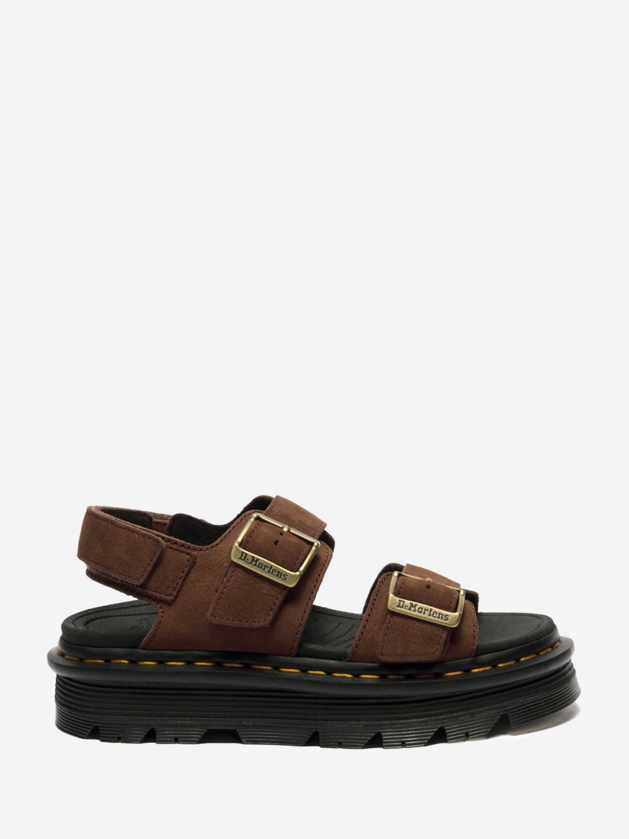 Dr. Martens - Zebzag Sandal in Sepia Brown Suede – gravitypope