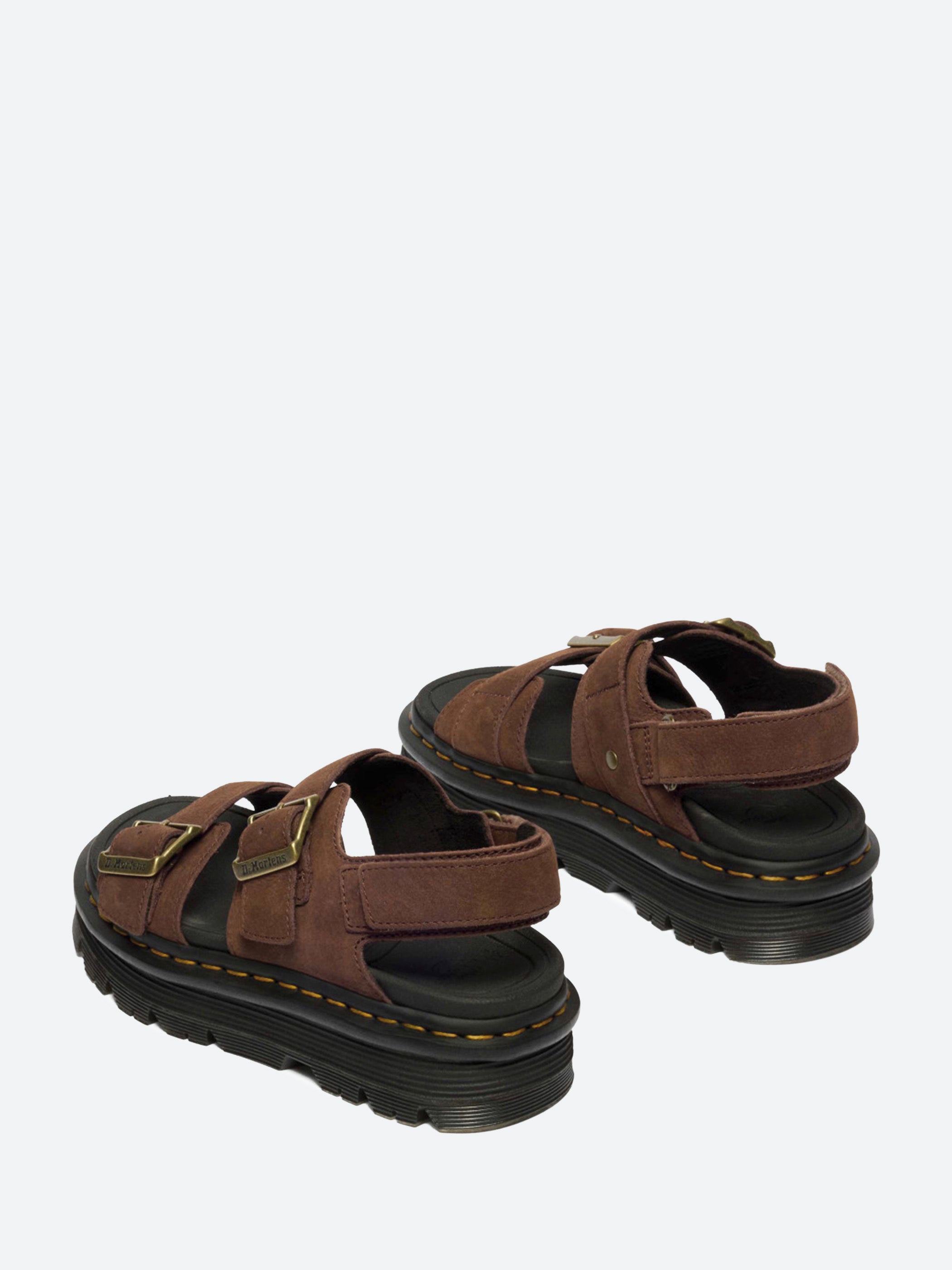 Dr. Martens - Zebzag Sandal in Sepia Brown Suede – gravitypope